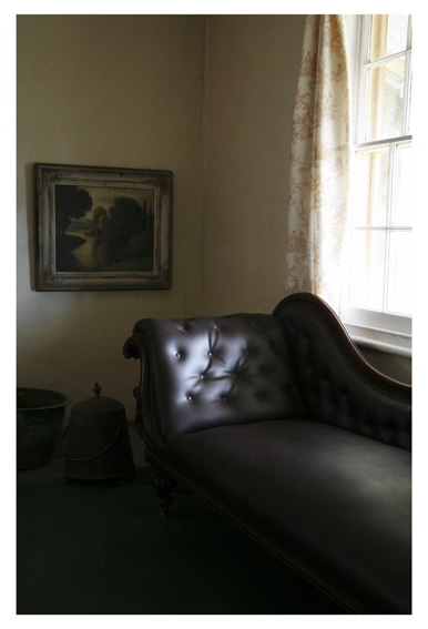   ANNE ZAHALKA     Haefliger's Cottage, Interior #4  2010 Type C Photograph   30 x 20 cm  