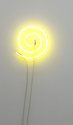   VANILA NETTO    The Artist as a Luminous Source    2010   Neon Light   165cm coiled up, 30cm in diameter  