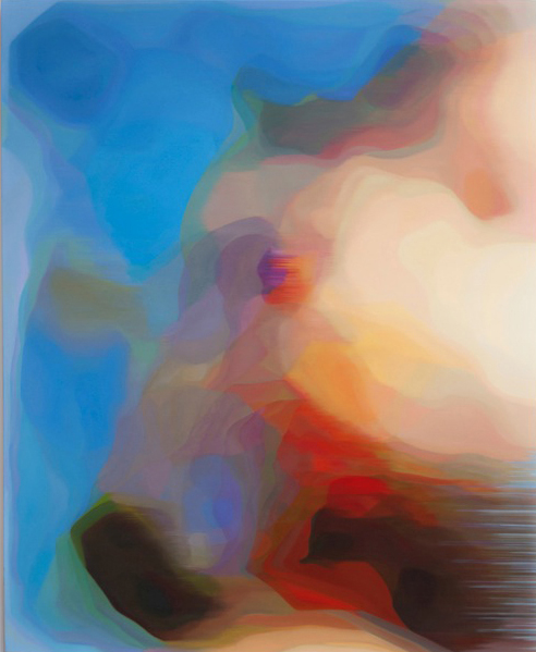   JOHN YOUNG     LKM (Blue)  2015 Oil on linen 156 x 126 cm  