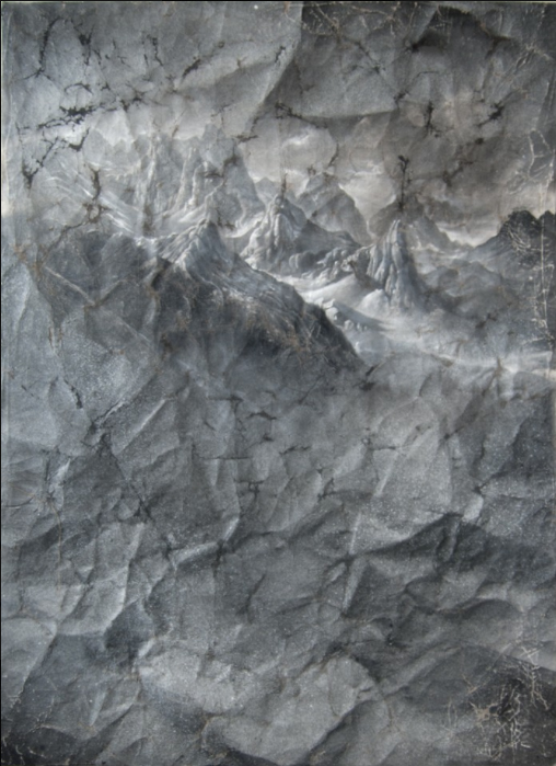 Peter Daverington, Expedition to the Snowy Mountains , 2016, oil and enamel on linen, 122 x 91 cm