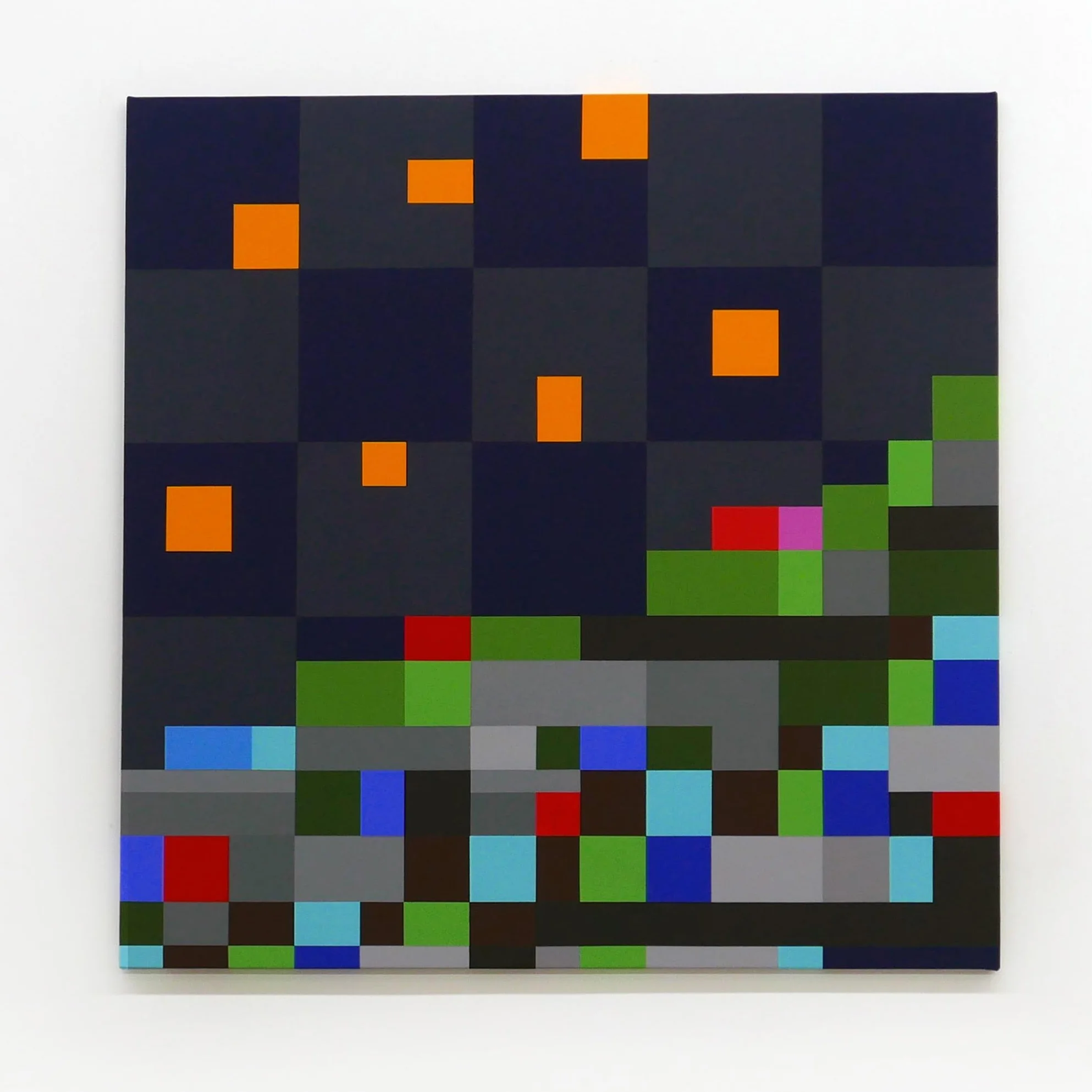 Robert Owen, Study for Blue Note #2 , 2016, Acrylic on canvas, 122 x 122cm 