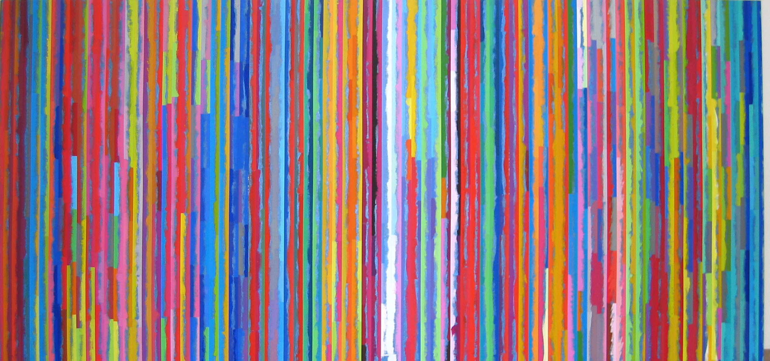   ROBERT OWEN   Spent Light I  2005 Polymer paint, wood &amp; aluminium 102 x 152 cm 