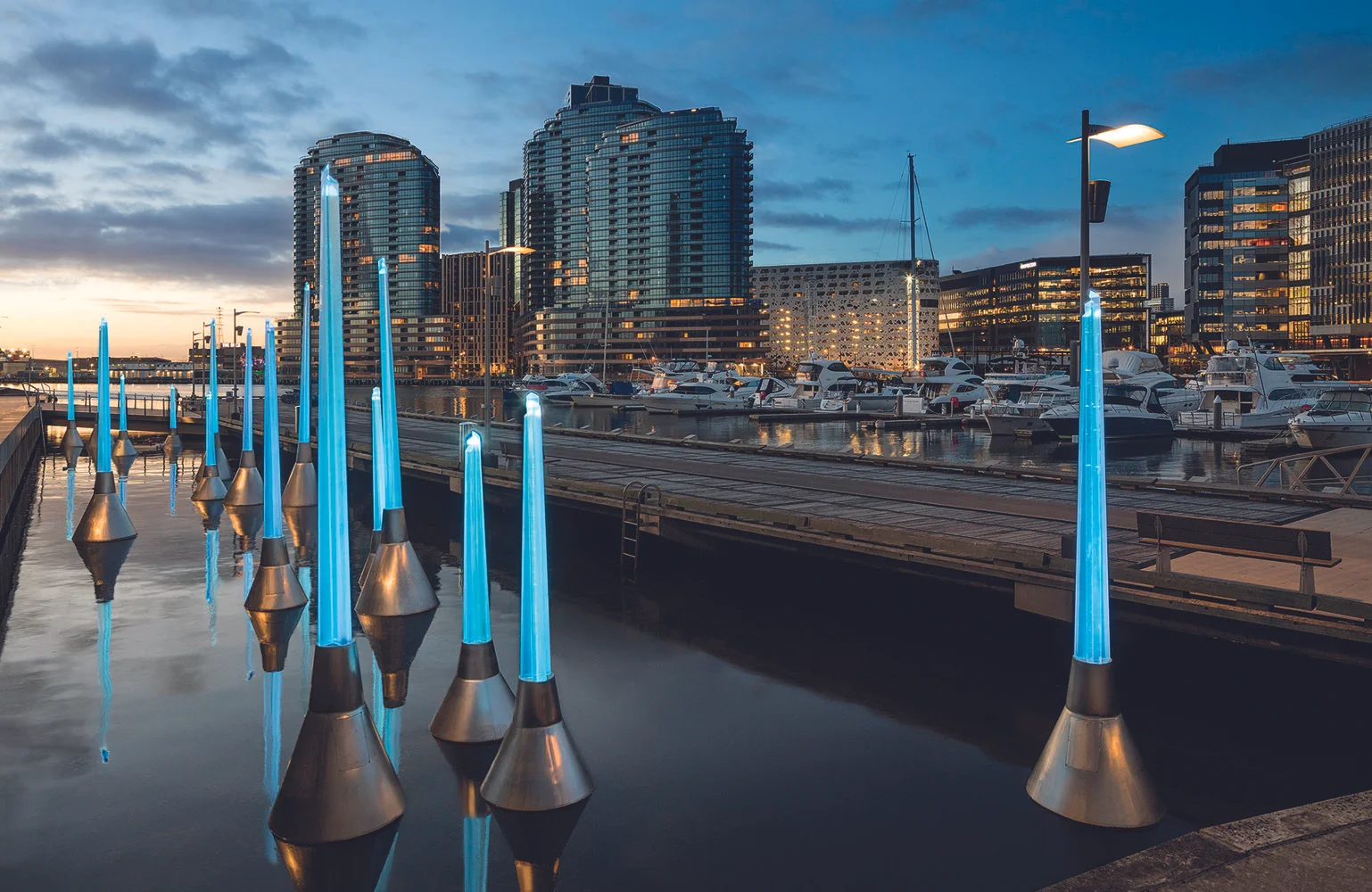 Tracy Sarroff, Light Buoys, 2017, Install view, Photo: John Gollings