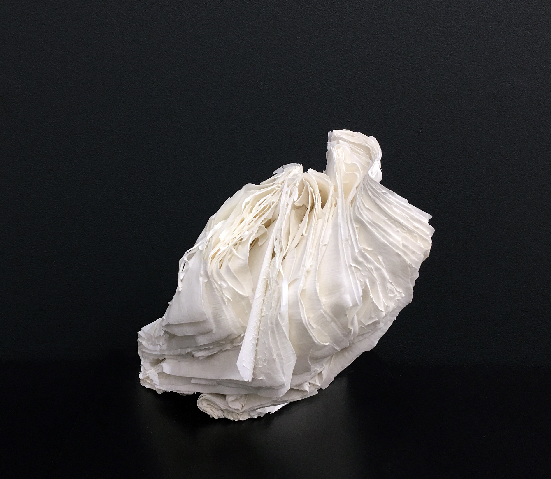   CYRUS TANG   Untitled 2  2016 Porcelain and paper 17 x 18 x 18 cm 