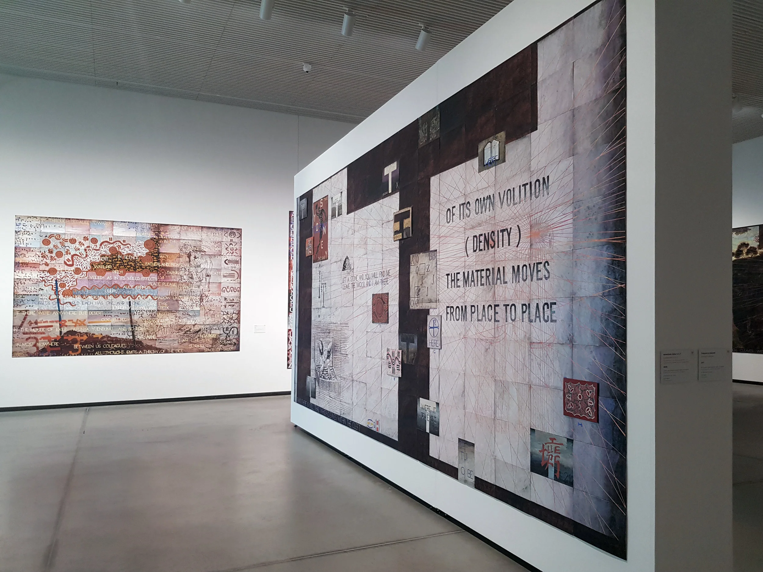 Imants Tillers, Installation, Journey to Nowhere , 2018.