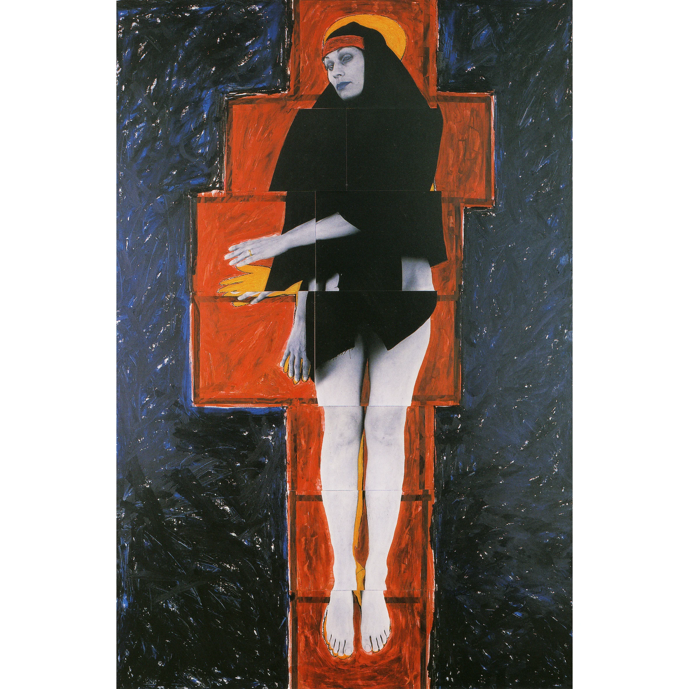 Julie Rrap, Persona and Shadow: Madonna , 1984, cibachrome print, 194 x 105cm. 