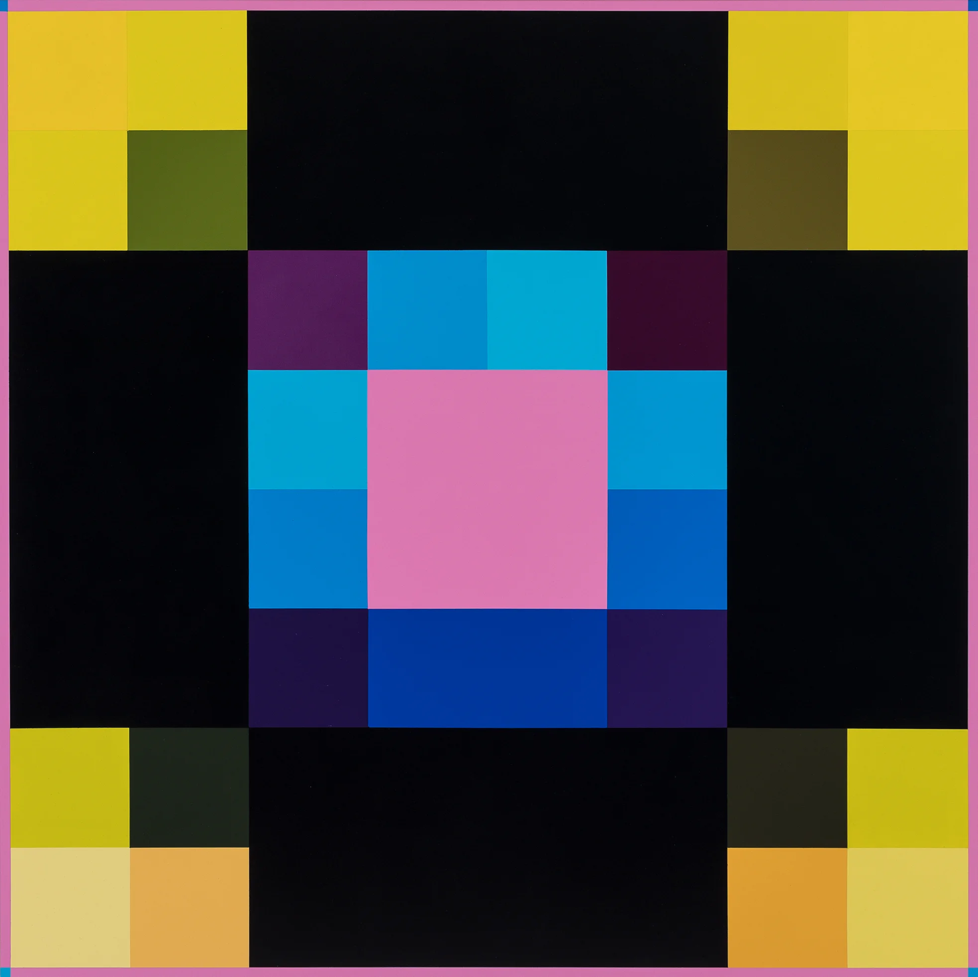 Double Seed 2006 , Synthetic Polymer Paint on linen, 122 x 122 cm