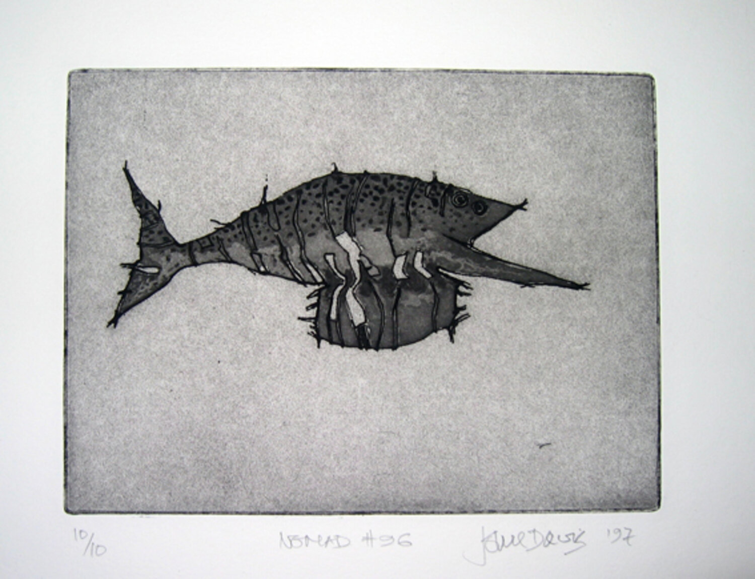   Nomad #96  (1997), etching, 18 x 27 cm 