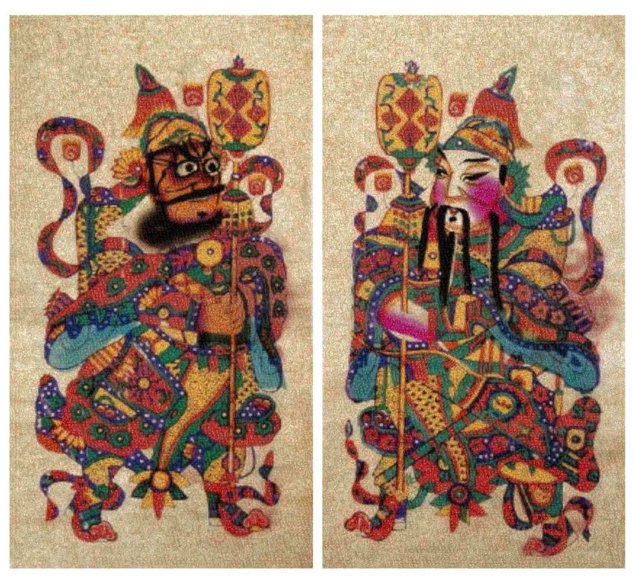   The Door Gods No.1,  2016 ,  inkjet pigment print, 200 x 200 cm 