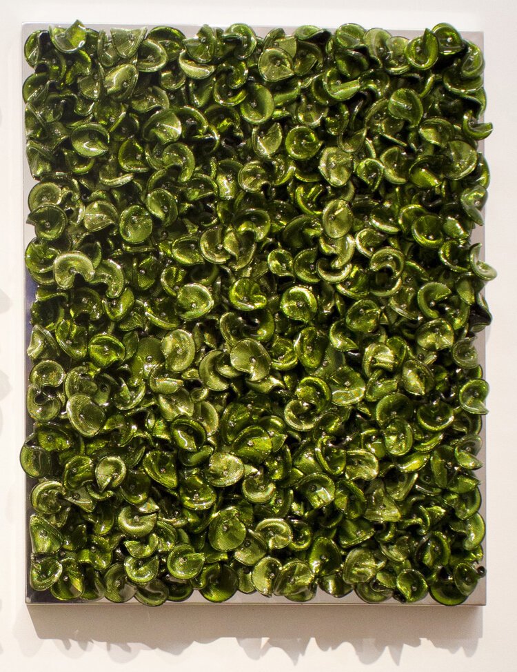 Dani+Marti_Green+on+Green+(Dark+Mixed)_2019_customised+corner+cube+reflectors+on+aluminium+frame_105+x+85+x+12+cm_crop.jpeg