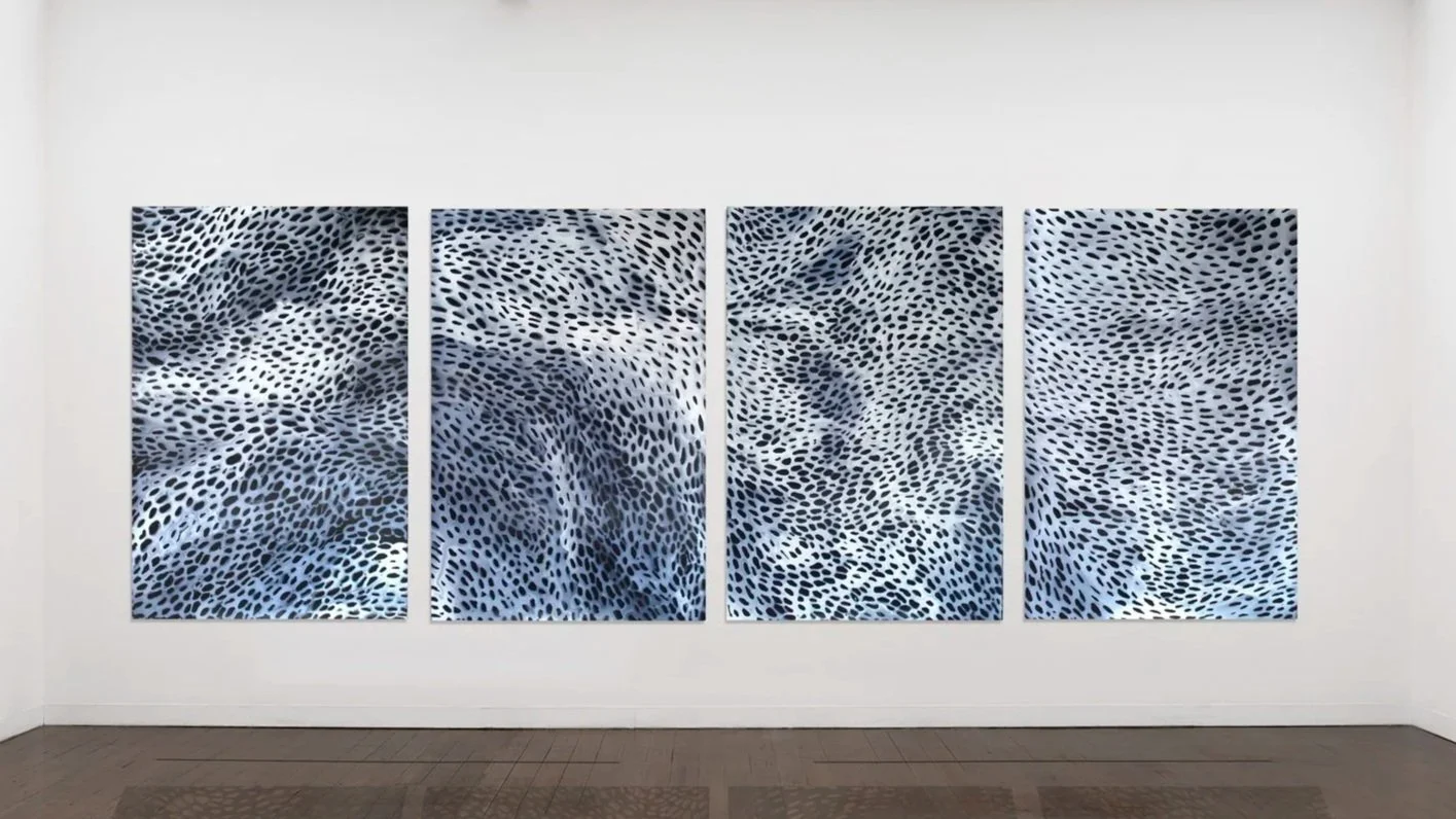   CATHERINE WOO   Current,  2021 Cmacrylic on aluminium 182 x 503cm 