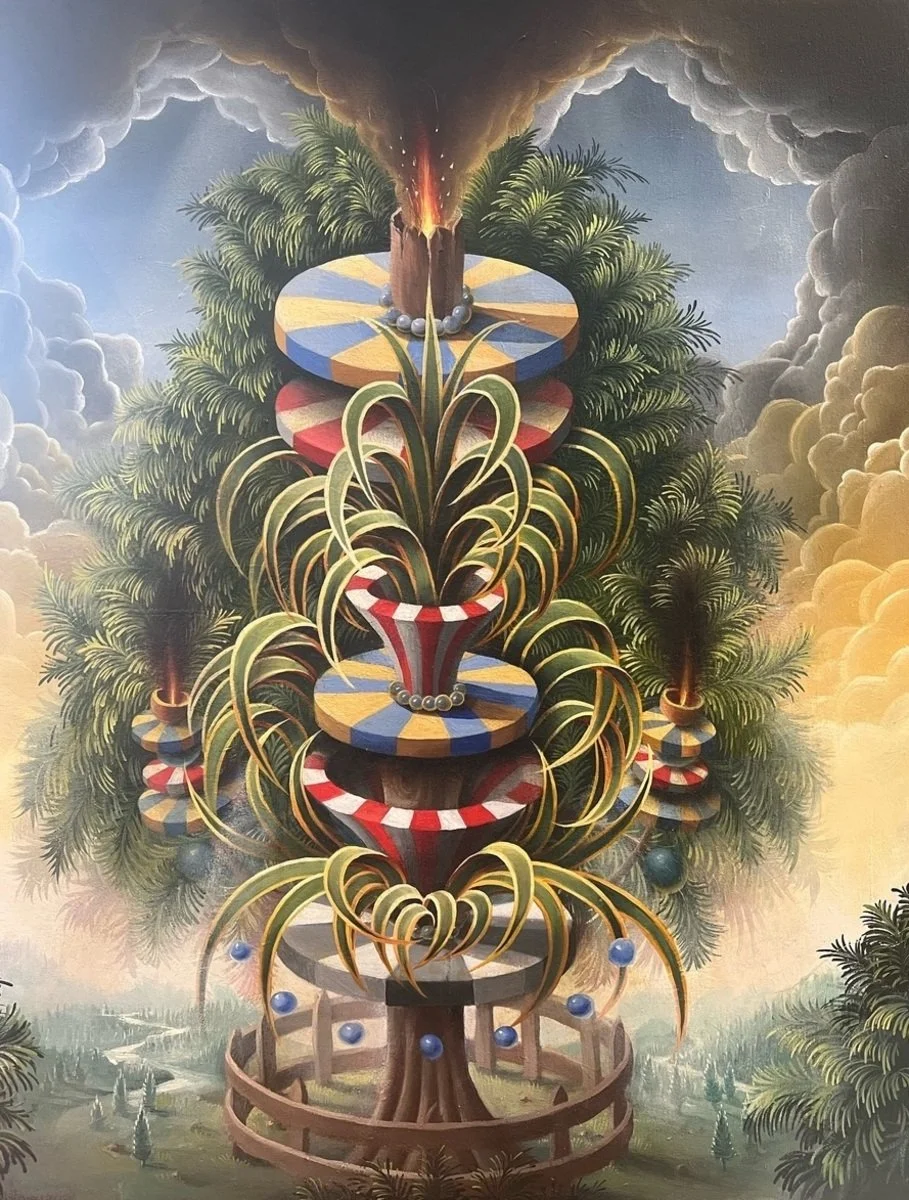   PETER DAVERINGTON   The Carousel Cultivar , 2023 Oil on canvas 91 x 76 cm 