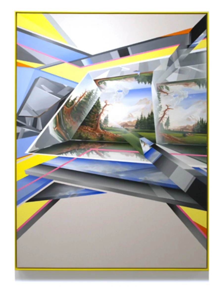   PETER DAVERINGTON   From the Future with Love #2 , 2013 Oil on canvas with artist’s frame 122 x 91 cm 
