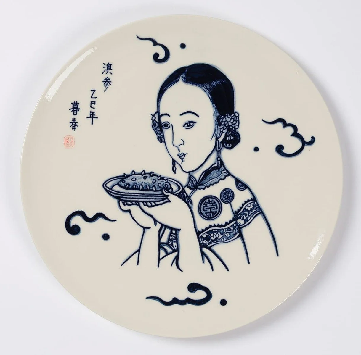 GUAN WEI Australian sea cucumber Plate, 2025.jpg