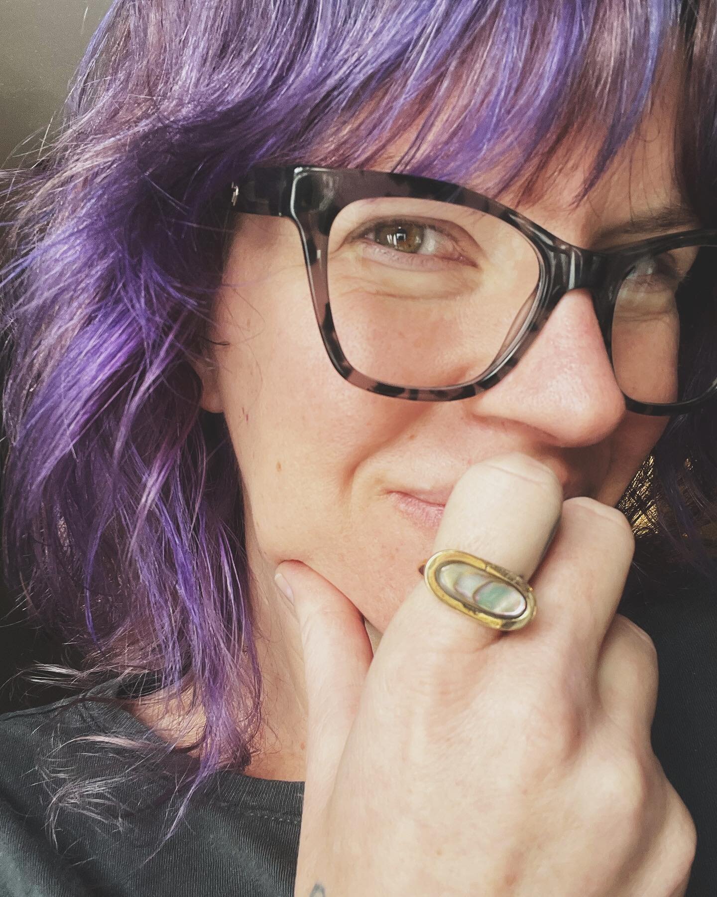 Living my very best unicorn life over here with my purple hair and abalone Stella ring. #bestlife #purplehair #goinggreyjourney #abalone #unicorn #🦄🦄🦄🌈🌈🌈🦄🦄🦄🌈🌈🦄🦄🌈🦄🌈🌈🦄🦄🌈🦄🌈🦄🌈🦄🌈🦄🌈🦄🌈🦄🌈🦄🌈🦄🌈🦄🌈🦄🌈🦄🌈🦄🌈🦄🌈🦄🌈🦄🌈🦄?