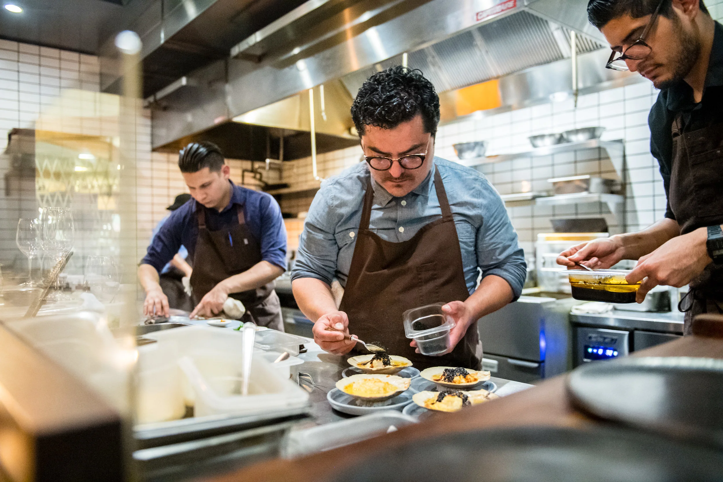 Chef Carlos Salgado in the Kitchen