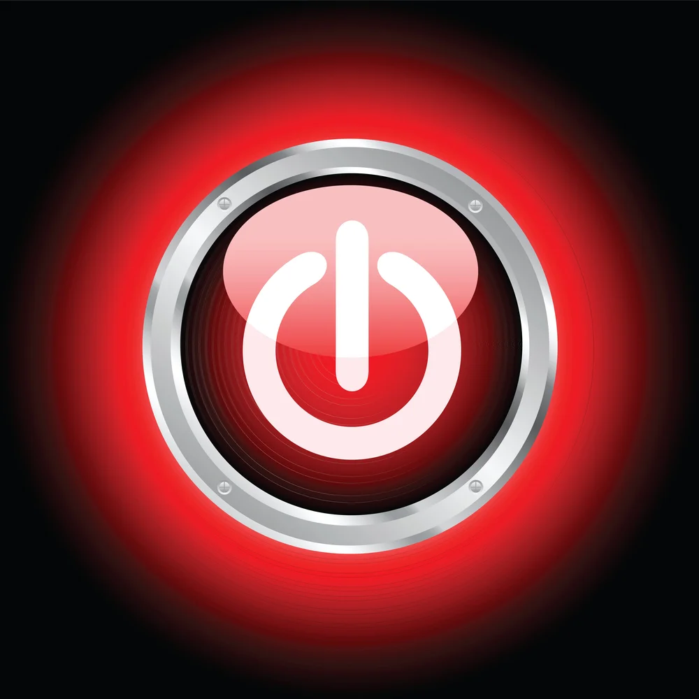 red-power-button-on-black