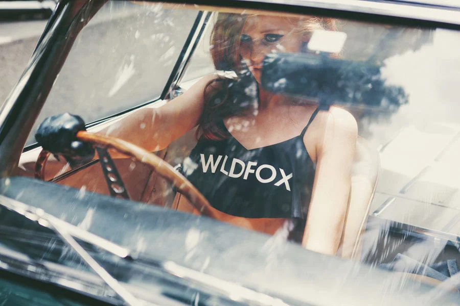 Cintia Dicker photographed by Mark Hunter for Wildfox Swim