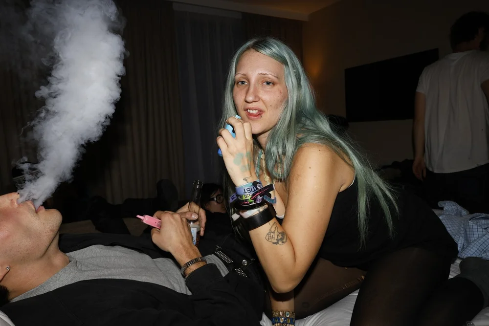 cigarettes and vodka twink I'm lookin' at a tin star with a drunk pinned on it Twink death comes for us