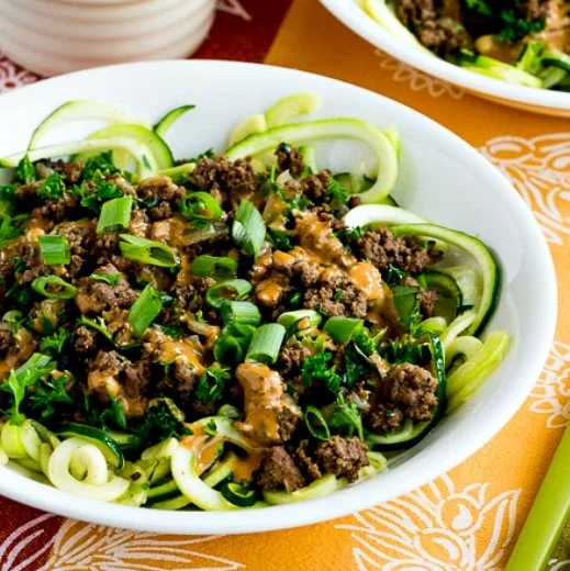 Tahini Beef & Fennel Zoodle Bowl