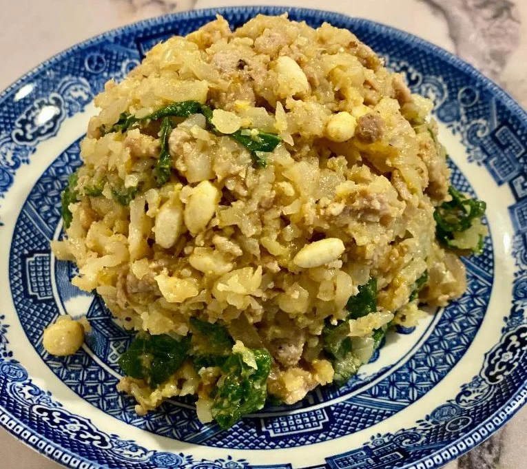 Cauliflower Rice with Chicken & Pine Nuts