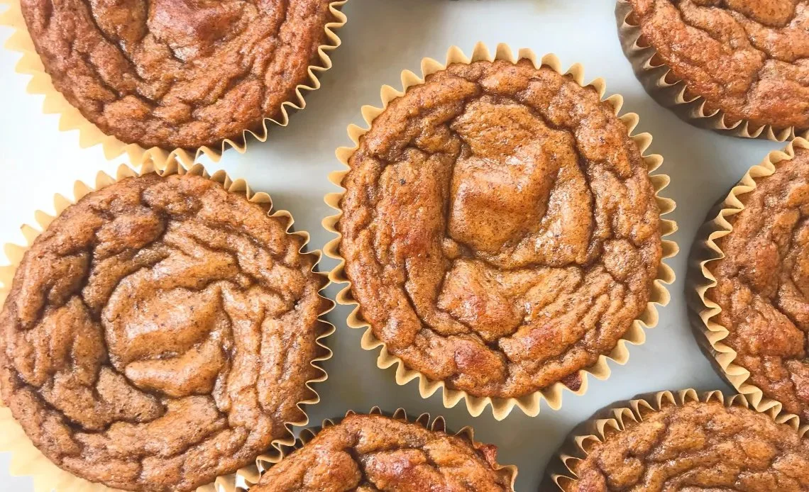 Banana Almond Butter Muffins