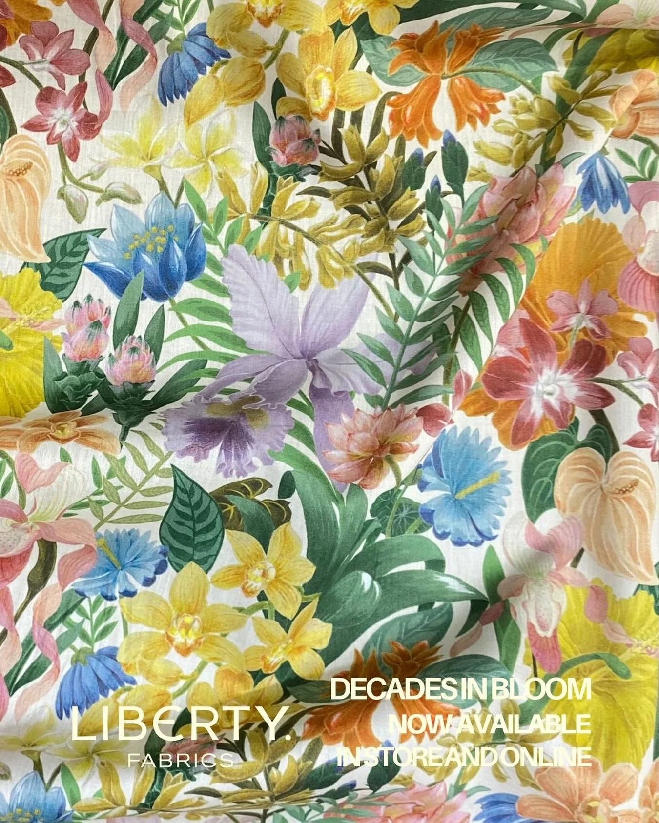 Decades in Bloom celebrates Liberty&rsquo;s iconic scarf legacy, a treasure trove of creativity spanning 150 years. Drawing from the vast expanse of Liberty&rsquo;s world-famous archive, this collection pays homage to the enduring elegance of Liberty