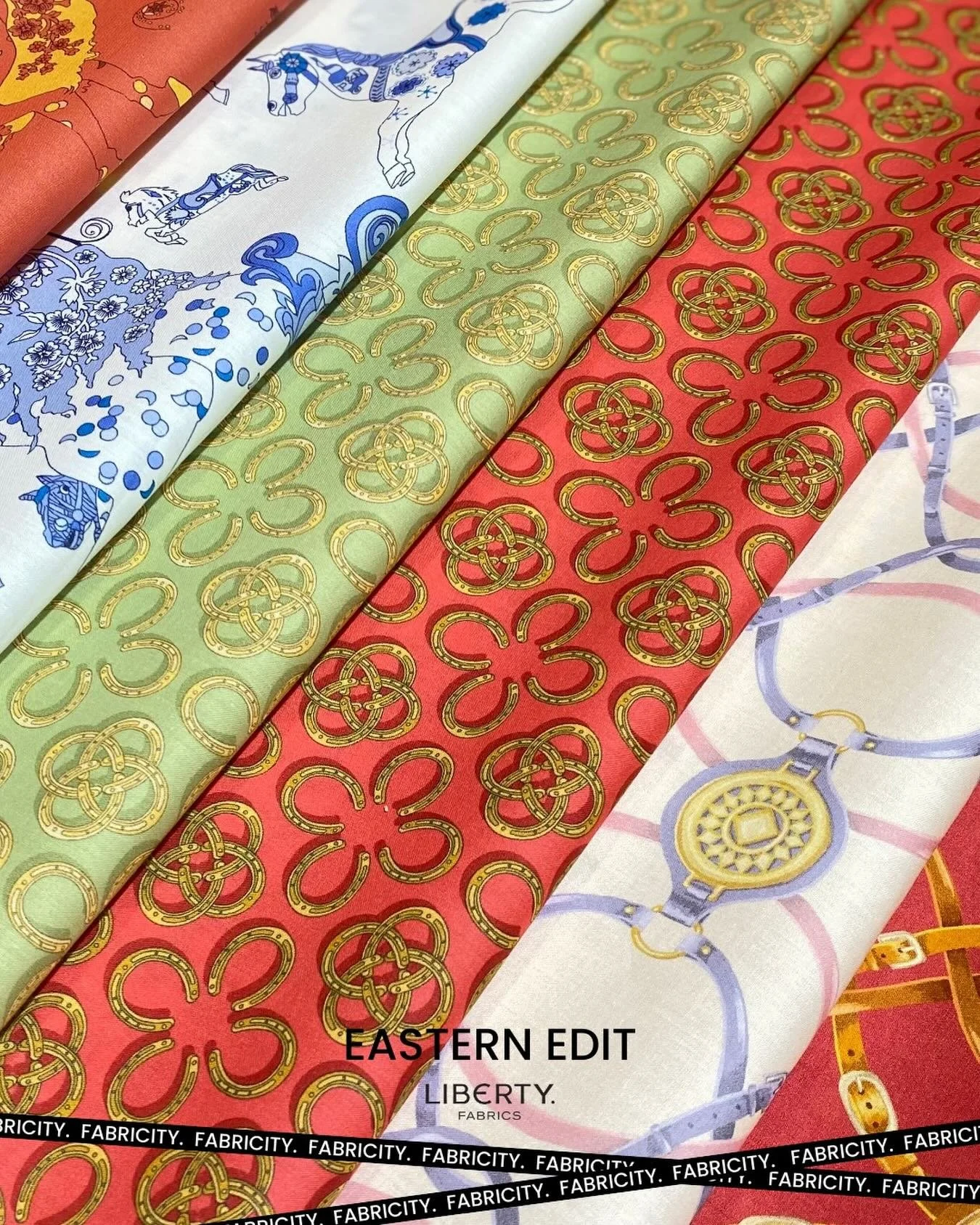 From lucky horseshoes to equestrian bridles and carousel can-can charm, every print is rooted in tradition with a graceful nod to the coming Year of the Horse.  Shop these new arrivals in-store and online. 
.
.
#fabricitysg
#libertyfabrics
#yearofthe