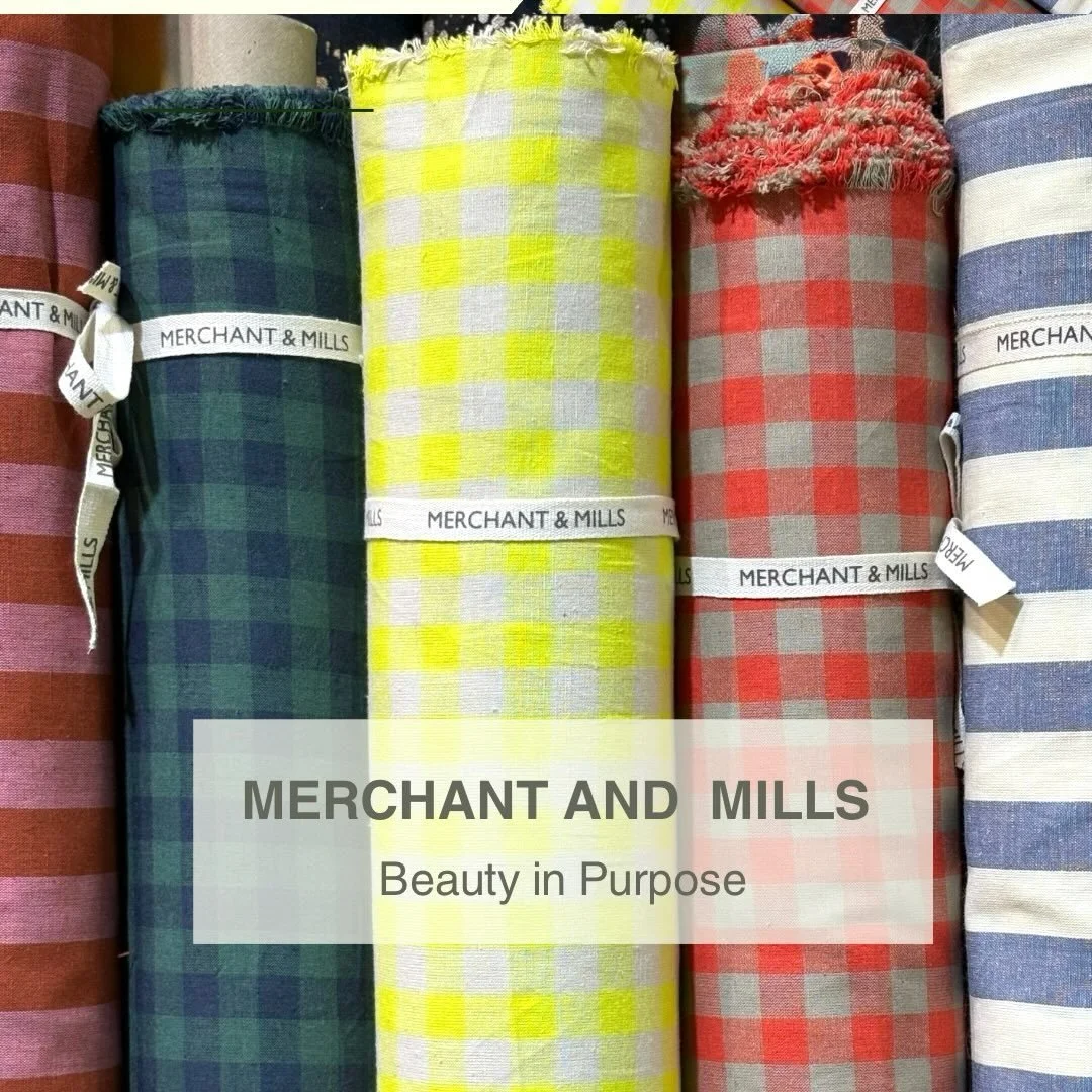 Fresh arrivals from Merchant &amp; Mills 🌿
Crisp stripes and gorgeous checks in cotton linen with that signature @merchantandmills handfeel. We&rsquo;re obsessed &mdash; come feel these beauties in store! They will also be online soon - watch for it