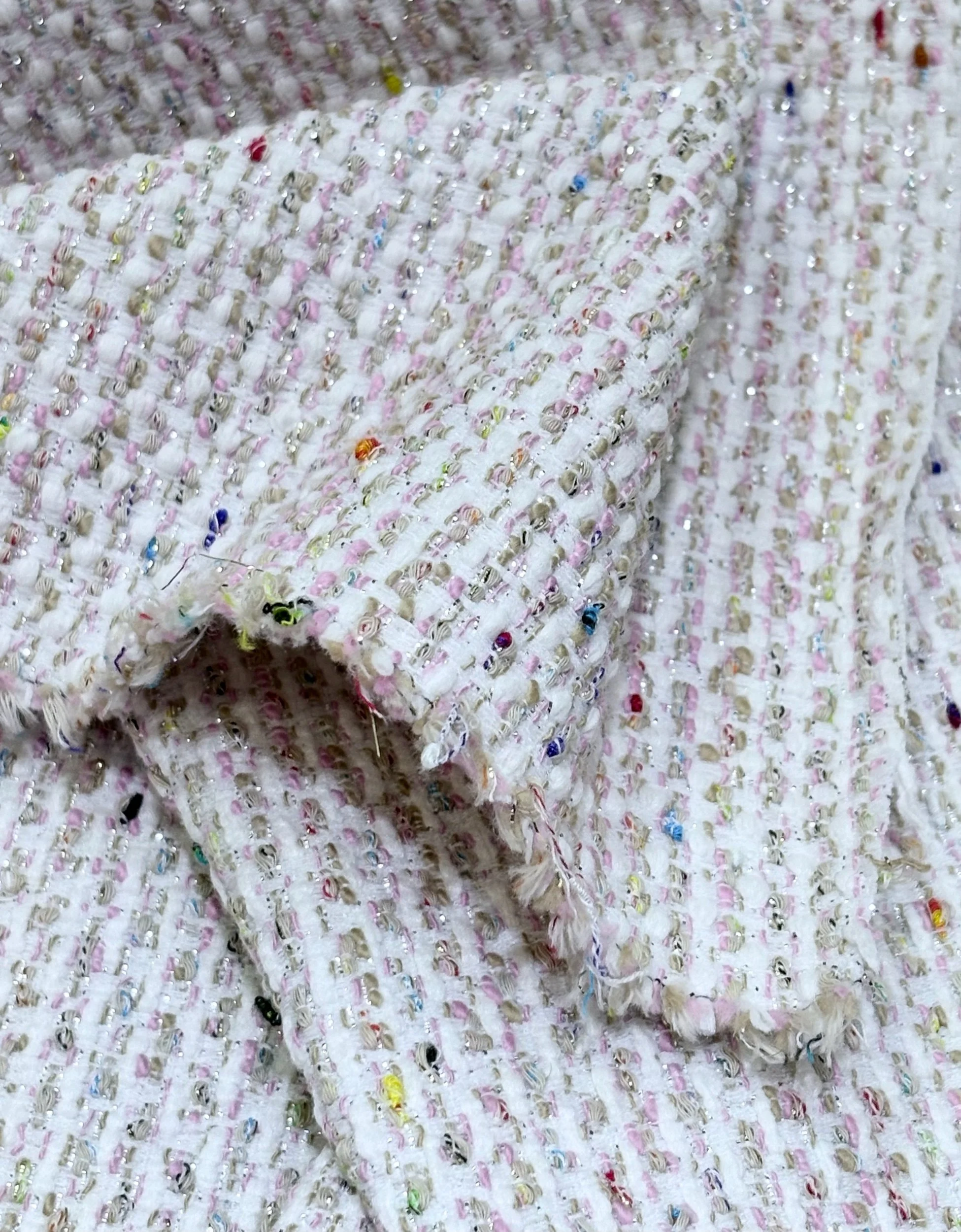 Couture Tweed  (Oyster pink with accents)