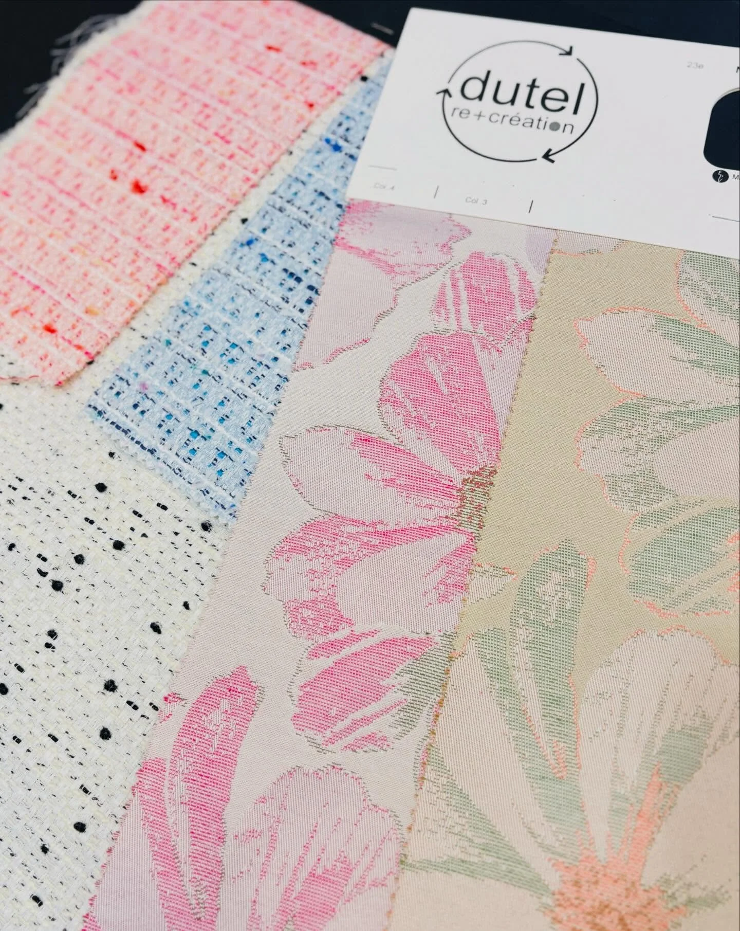 Textured tweeds. Artful jacquards.
From Dutel Cr&eacute;ation, these fabrics balance sophistication with statement&mdash;perfect for those occasion pieces .
.
.
#fabricitysg
#hautecouture
#dutelcr&eacute;ation
#frenchweaver
