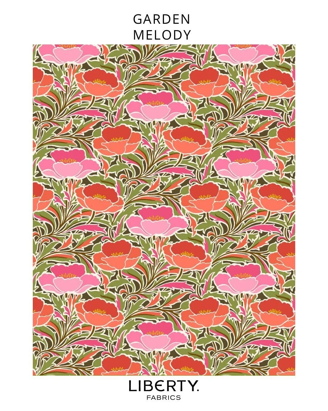 Celebrate the arrival of Spring with Liberty&rsquo;s bold and blooming Garden Melody collection. Inspired by the joyous rhythms of nature, this capsule features an eclectic array of prints that take their own artful approach to the overarching floral