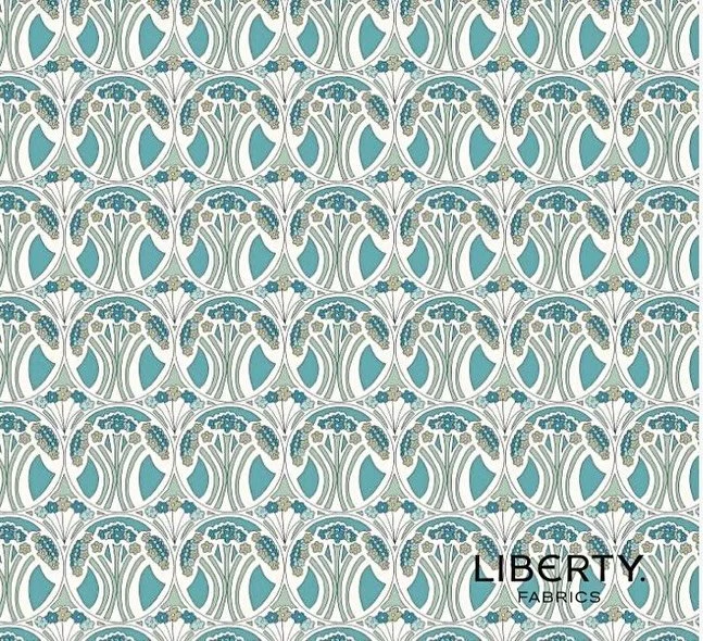 NEW IN! 
This Art Nouveau-inspired botanical features small, stylised floral clusters framed within finely drawn, circular motifs. Mauverina echoes the organic movement and structural elegance of Liberty&rsquo;s iconic lanthe print.

.
.

📷 : Libert
