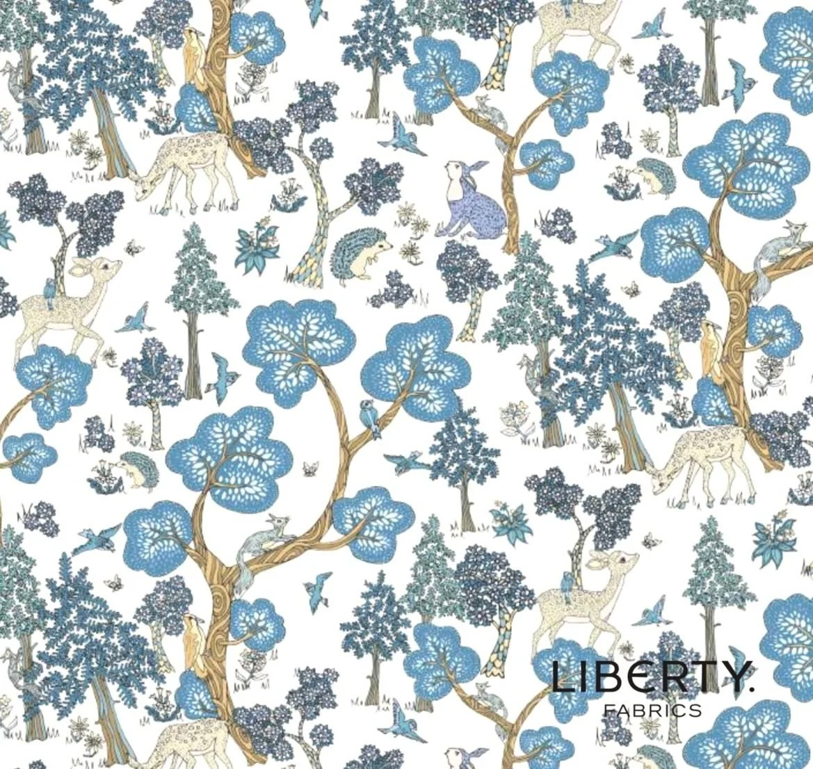 NEW IN!
We could not take our eyes off this one 😅 
Doe a Deer is a whimsical conversational print that draws you into its story &mdash; graceful deer prancing through sun-dappled woods,hedgehogs
and squirrels forage quietly below and tuneful songbir