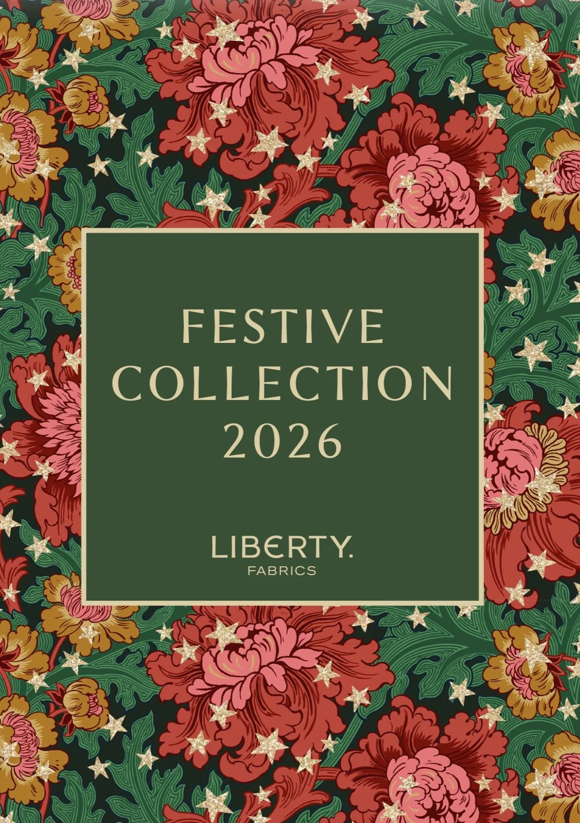 Colorful patterned fabric rolls, including florals and paisley designs, with a cut piece of fabric displaying a floral and leaf pattern, labeled as part of the 150th anniversary collection made in Italy.