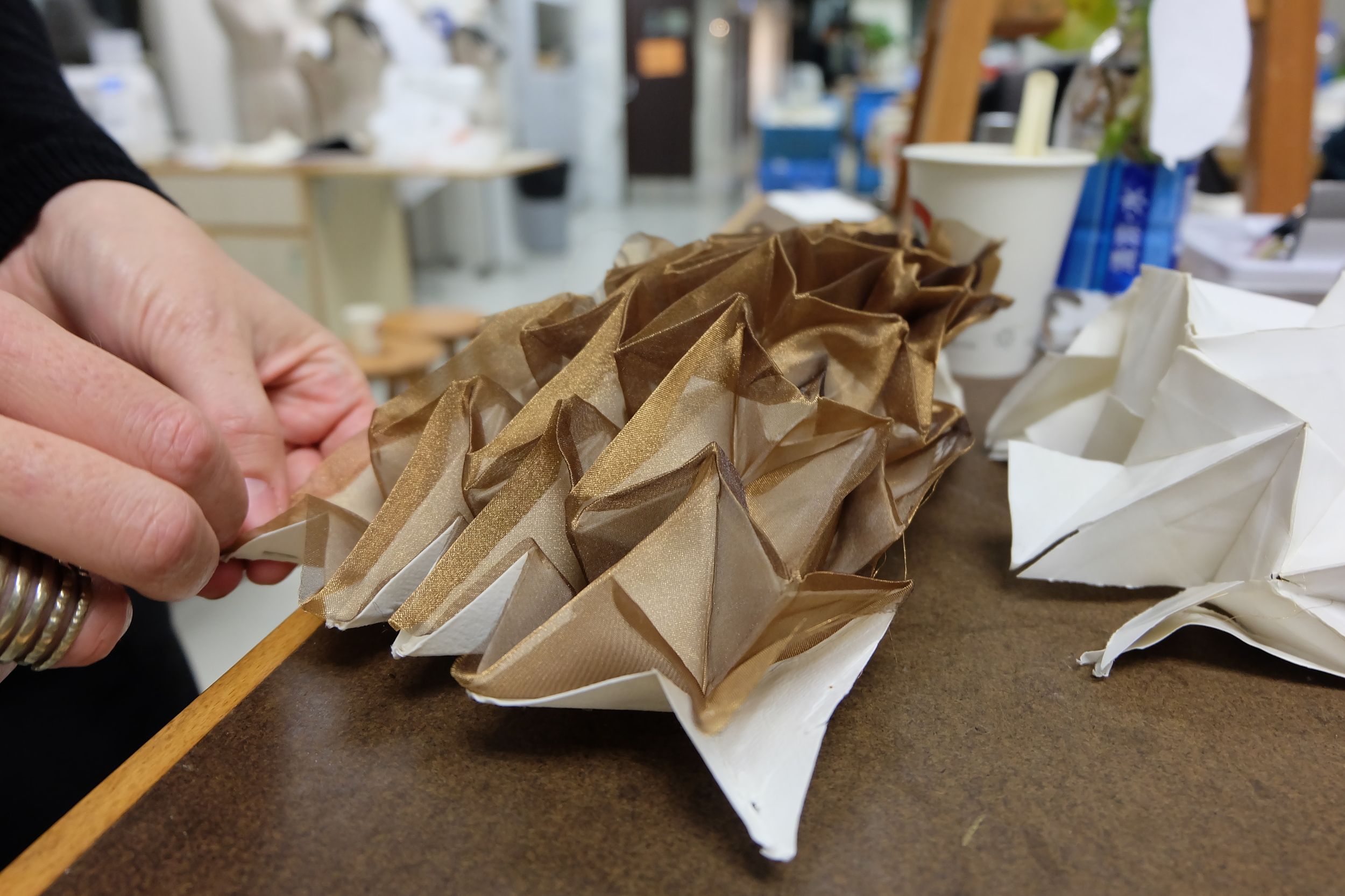 The creation of BIOdress during Haptic Interface. Hong Kong, 2014