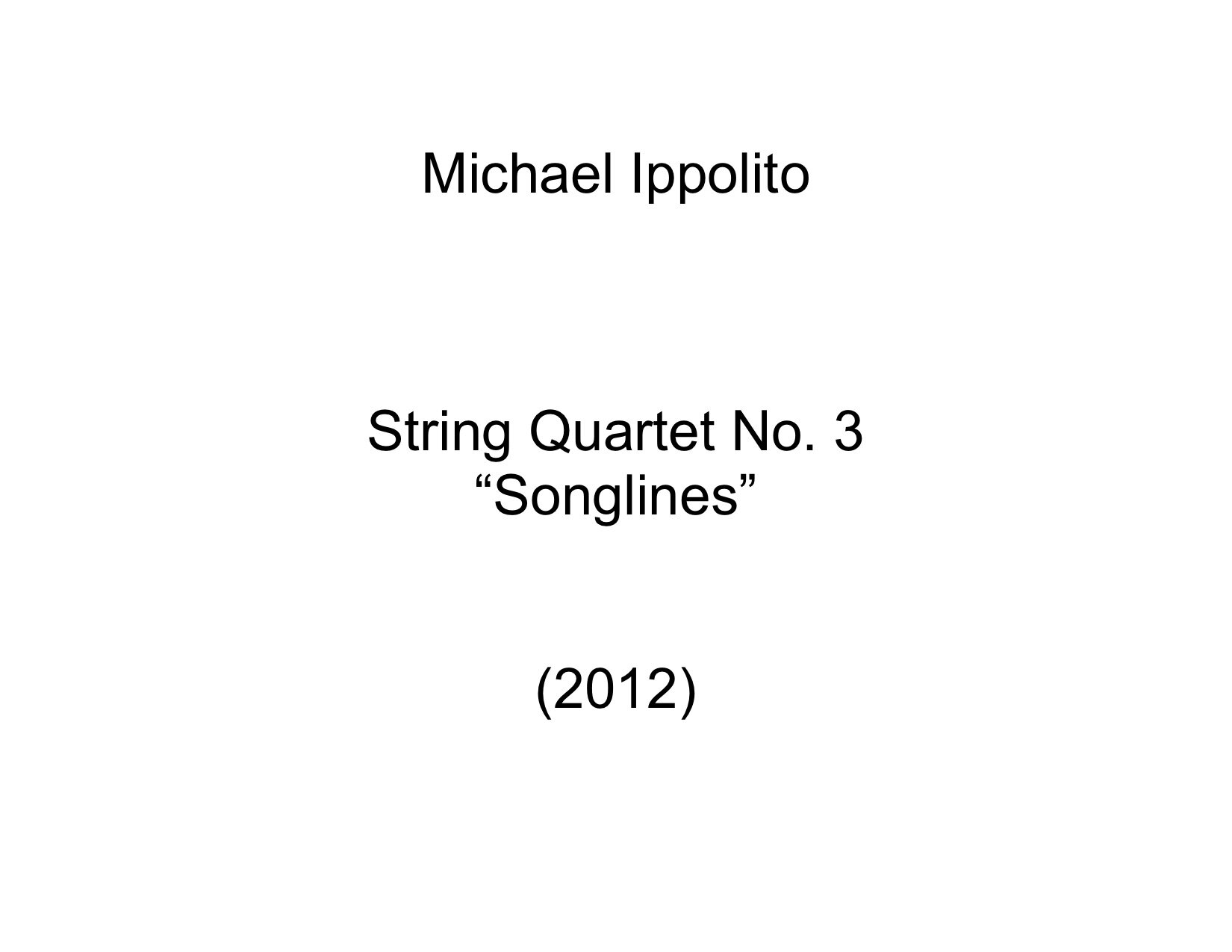 String Quartet No. 3 