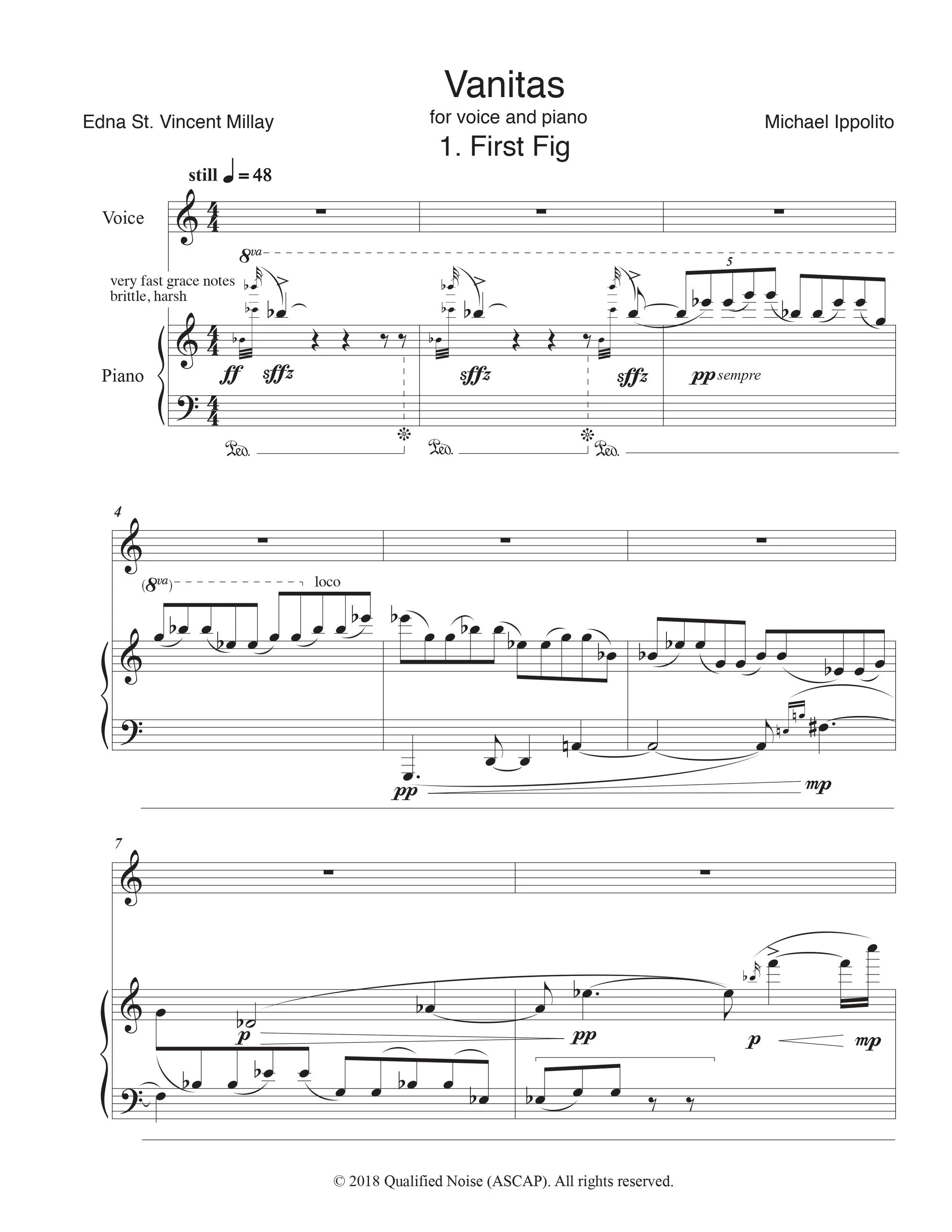 Vanitas for soprano and piano
