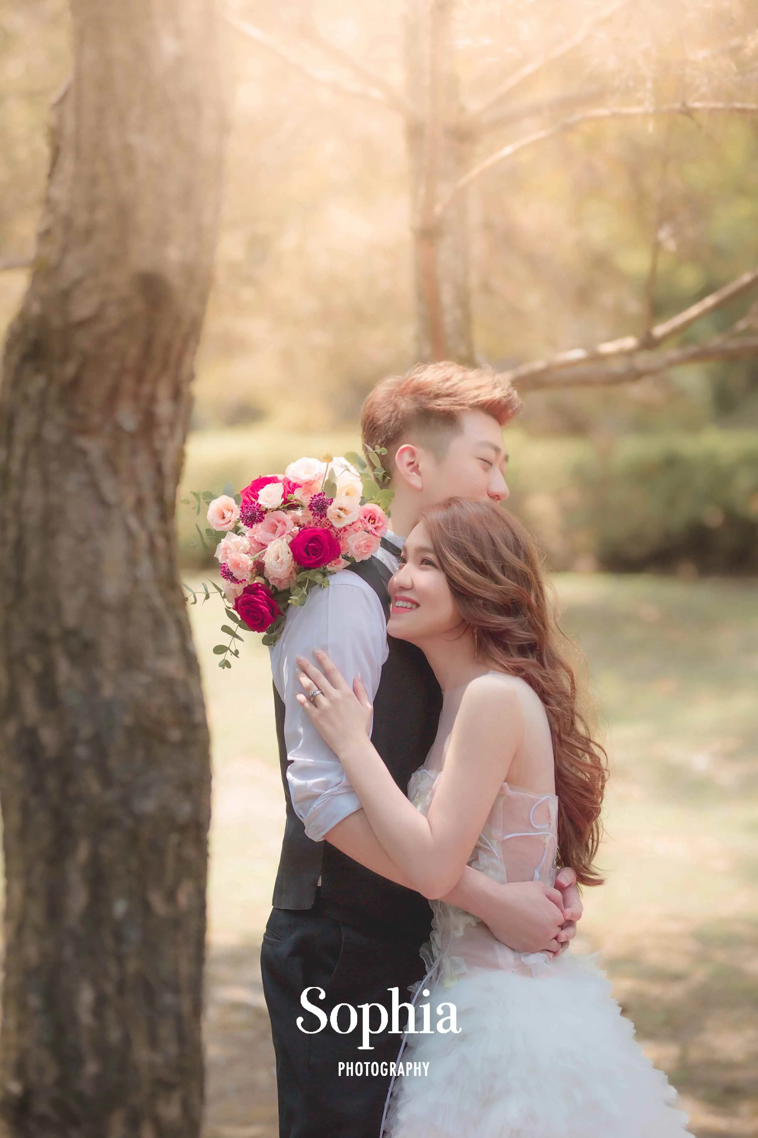  蘇菲雅婚紗-外景婚紗照-陽明山-黑森林-人像近照 