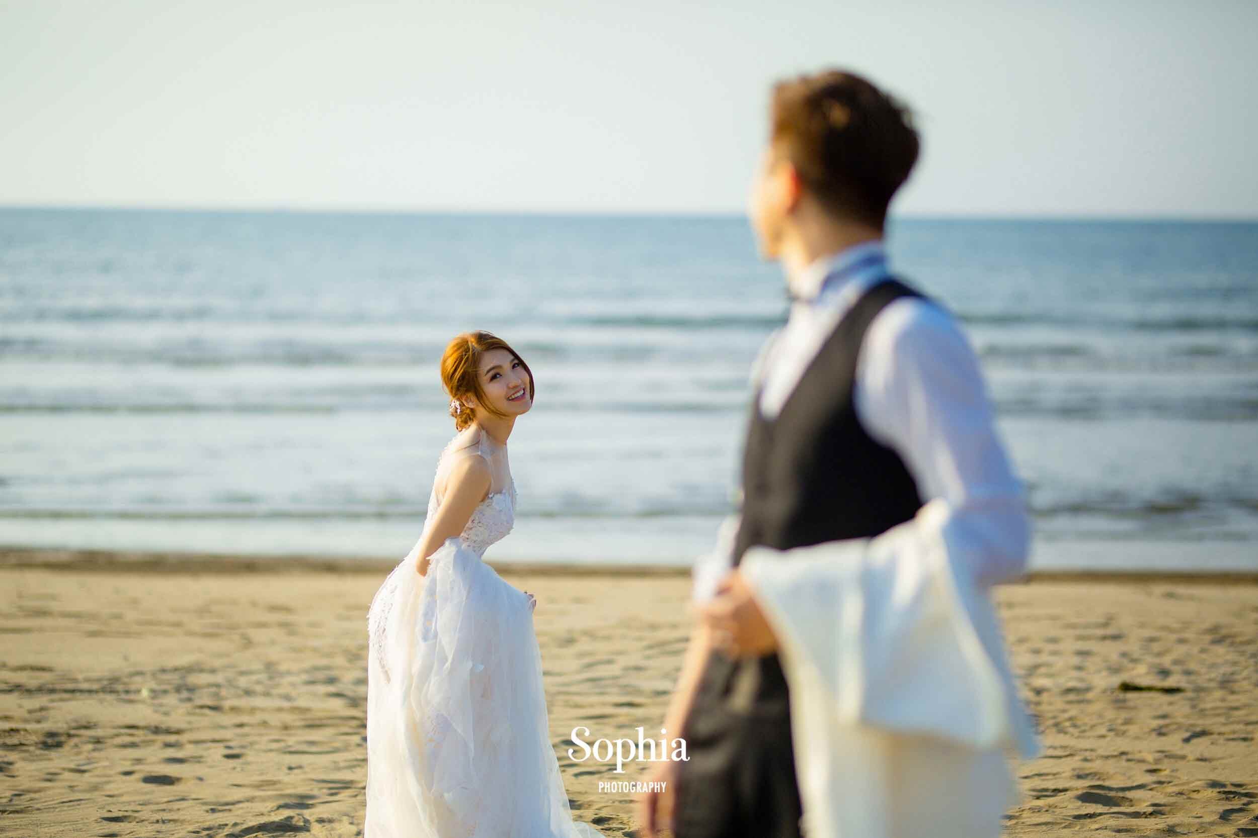  蘇菲雅婚紗-外景婚紗照-海邊-沙灘 