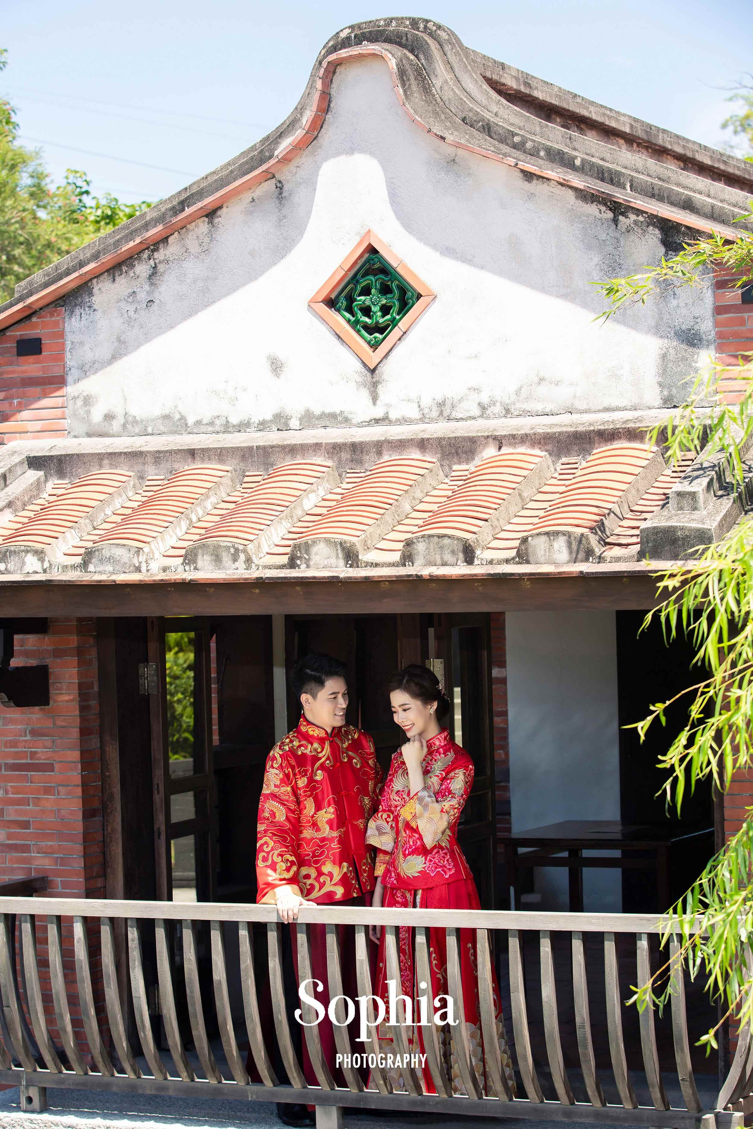  蘇菲雅婚紗-外景婚紗照-林安泰古厝-古裝-中式-傳統婚紗 