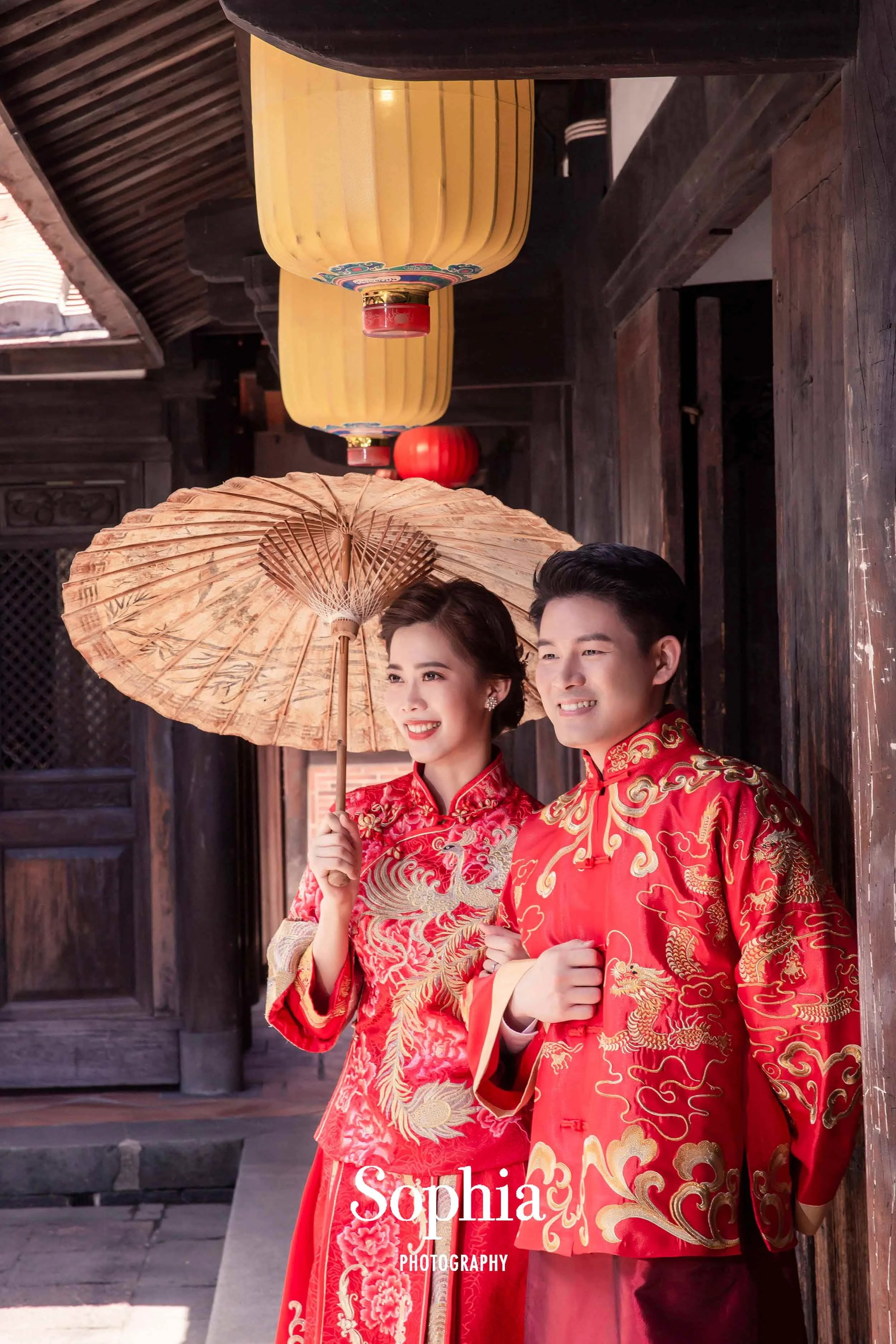  蘇菲雅婚紗-外景婚紗照-林安泰古厝-古裝-中式-傳統婚紗 