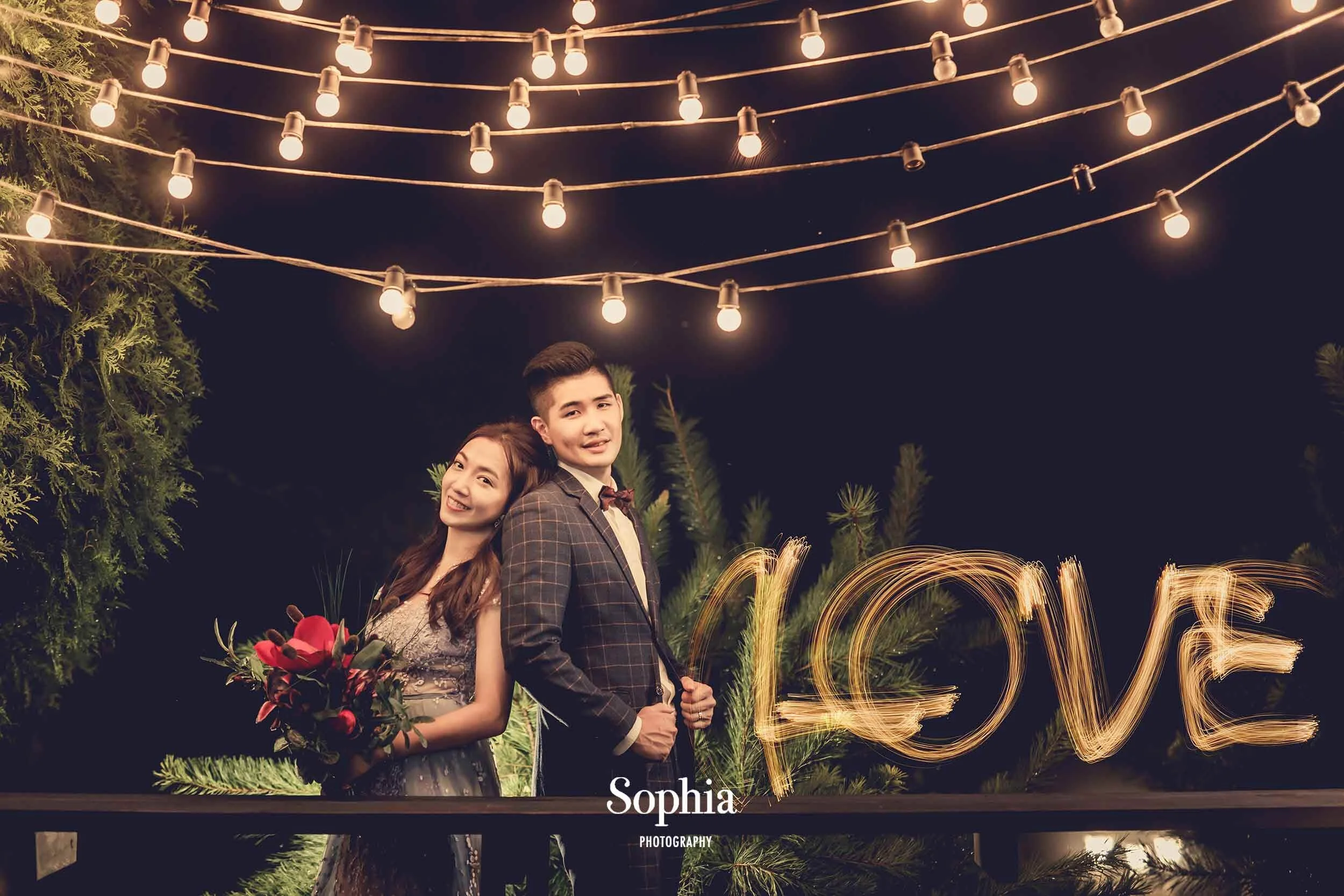 蘇菲雅婚紗-外景婚紗照-婚紗基地-華麗-夜景 