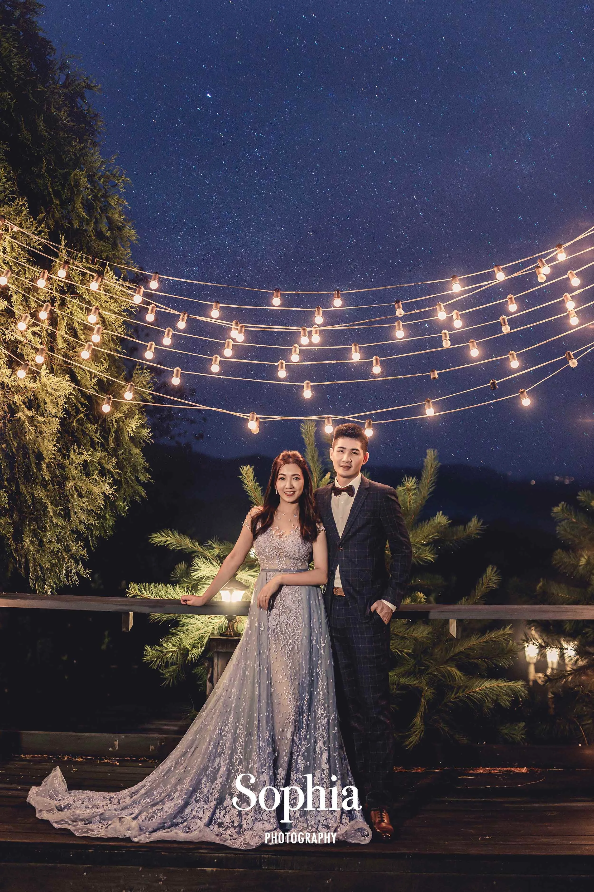  蘇菲雅婚紗-外景婚紗照-婚紗基地-華麗-夜景 