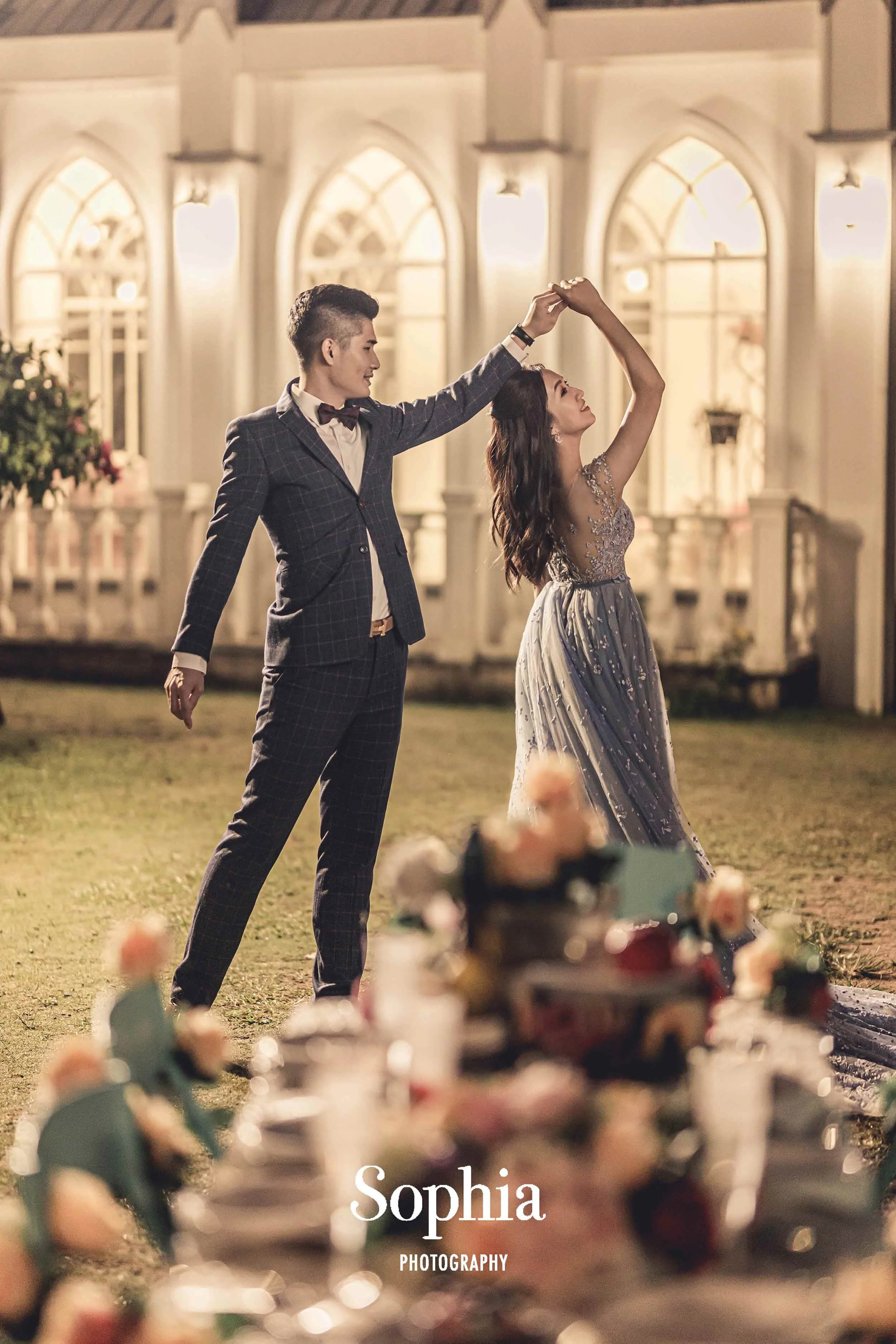  蘇菲雅婚紗-外景婚紗照-婚紗基地-華麗-夜景 