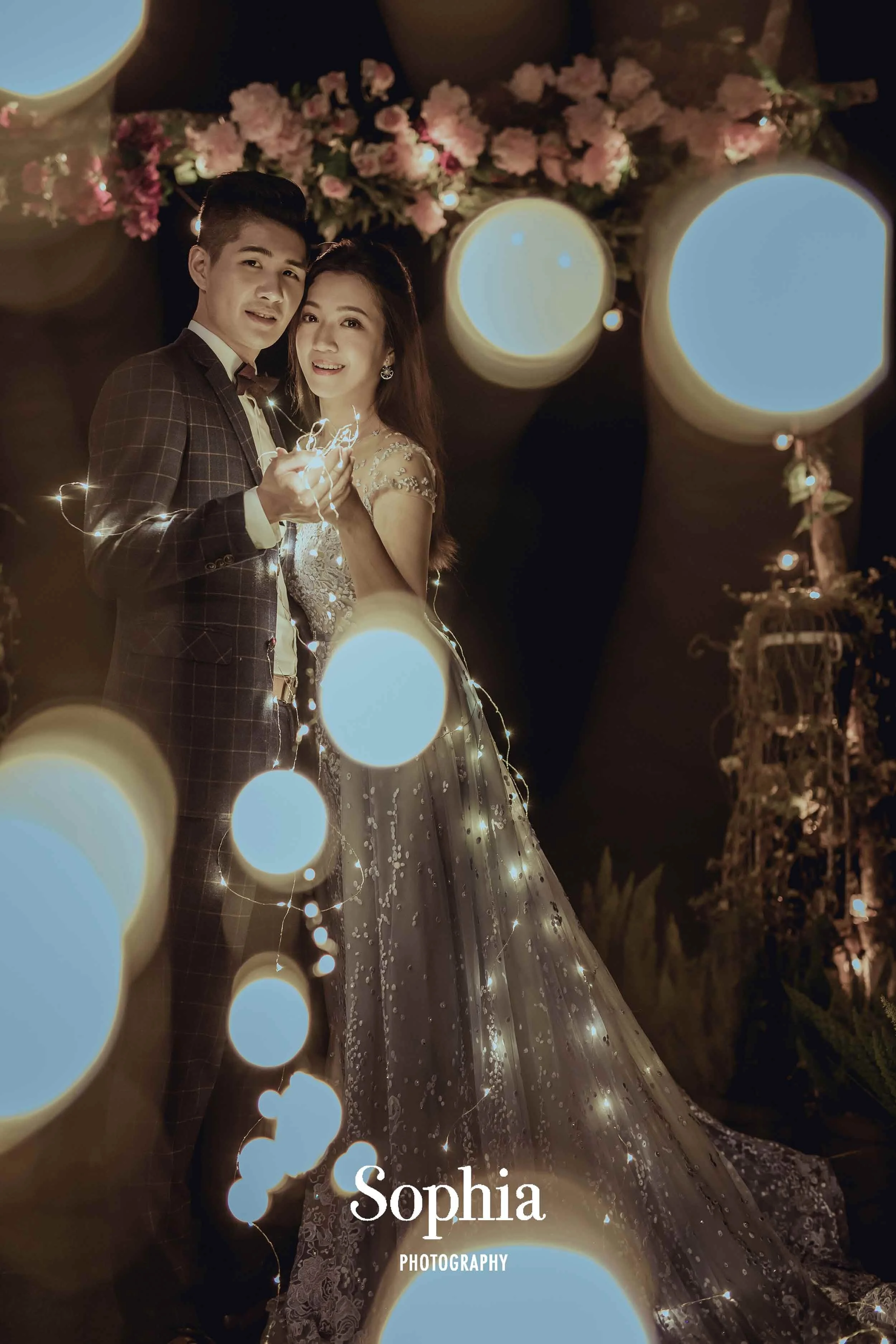  蘇菲雅婚紗-外景婚紗照-婚紗基地-華麗-夜景 