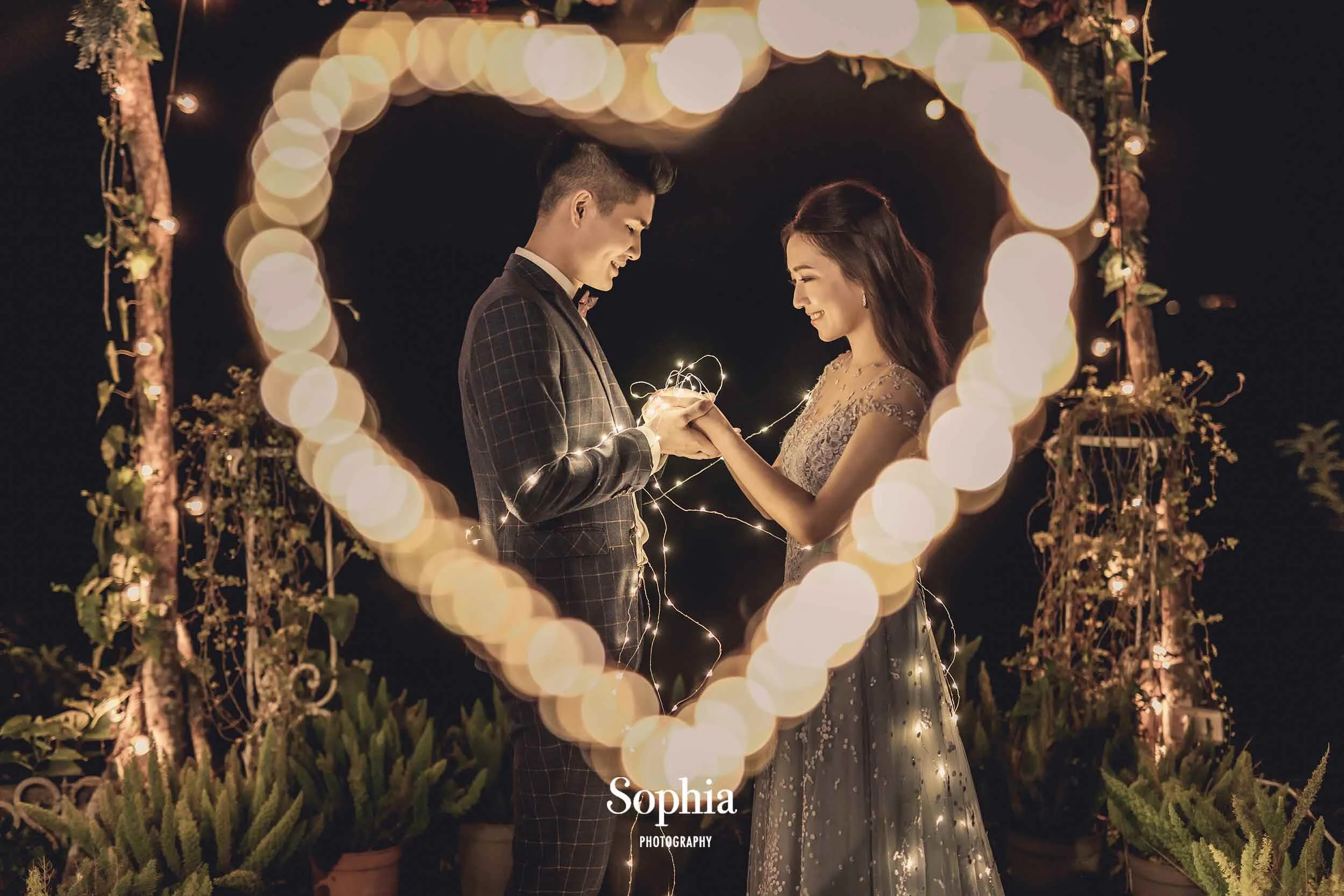  蘇菲雅婚紗-外景婚紗照-婚紗基地-華麗-夜景 