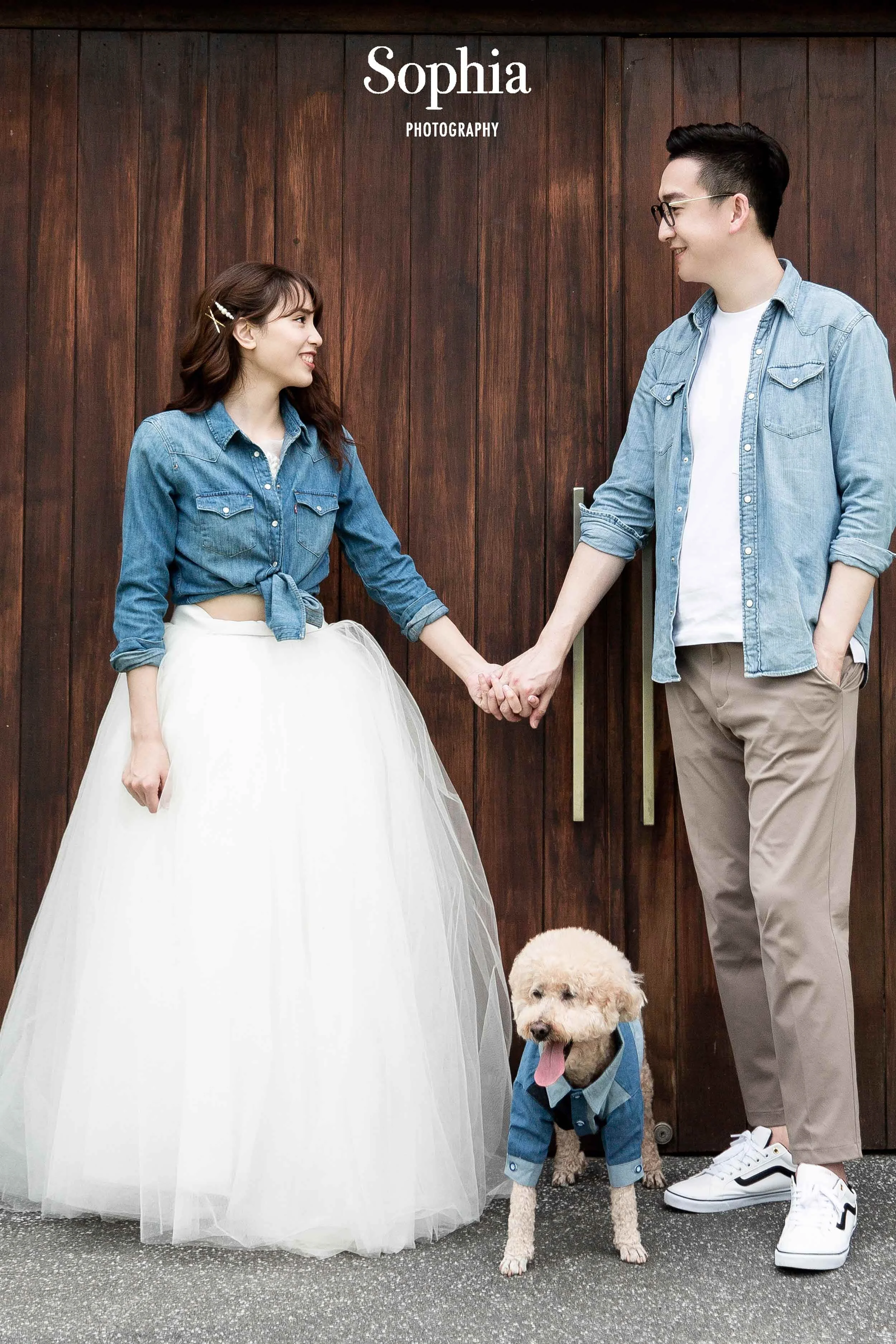  蘇菲雅婚紗-白色狂熱聯名-街景-外景-清婚紗-寵物-人像-婚紗照 