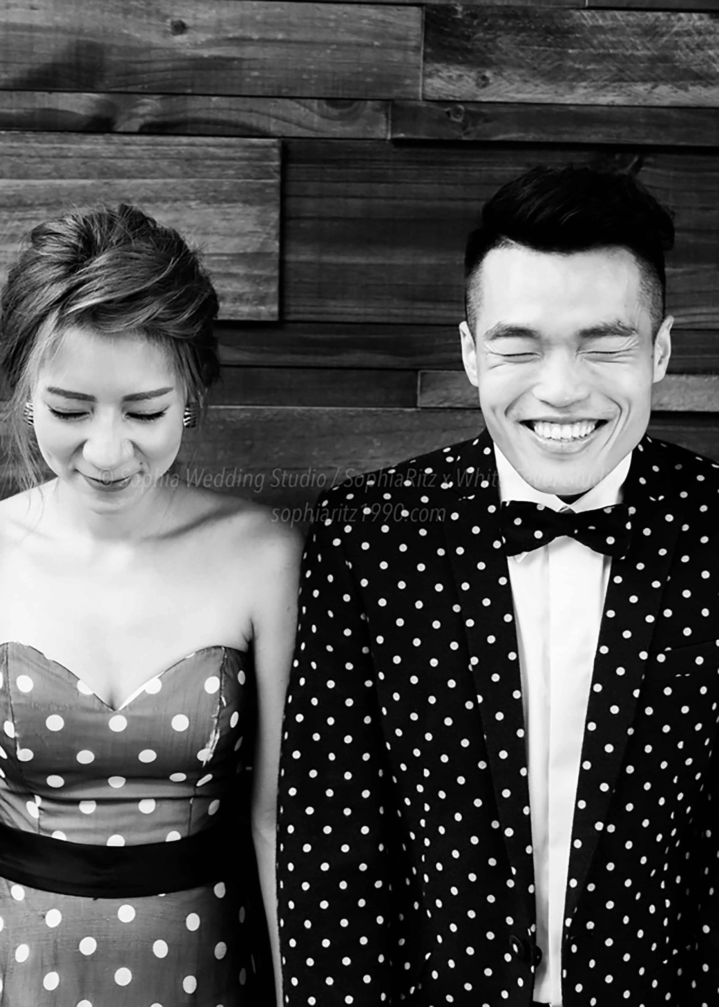  蘇菲雅婚紗-白色狂熱聯名-街景-人像-黑白-婚紗照 