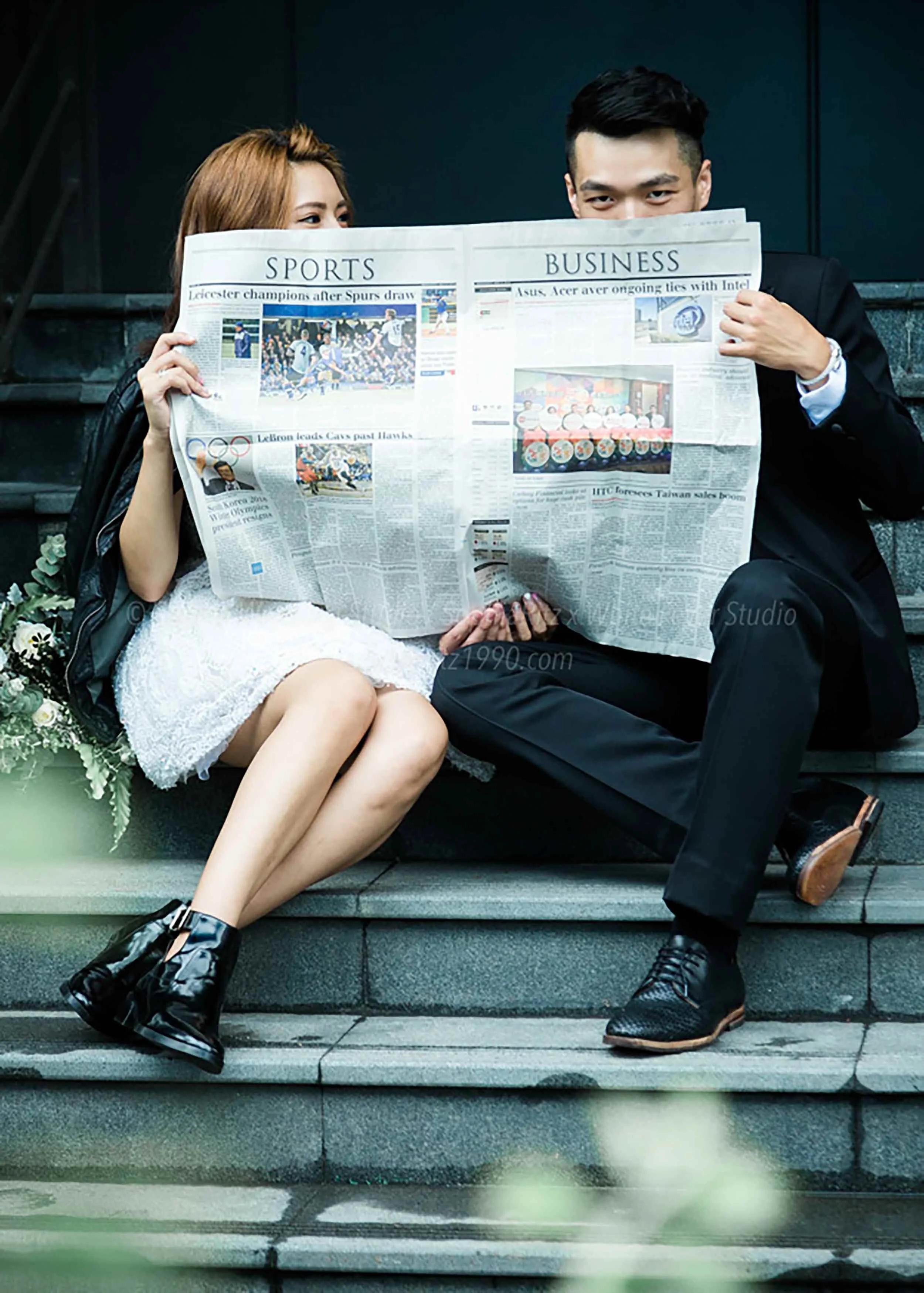  蘇菲雅婚紗-白色狂熱聯名-街景-人像-婚紗照 